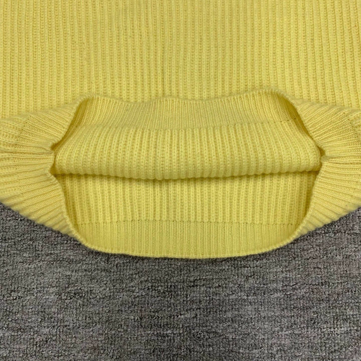 Dior yellow ribbed knit short-sleeve sweater Size S / US 4 / IT 40 - 9 Thumbnail