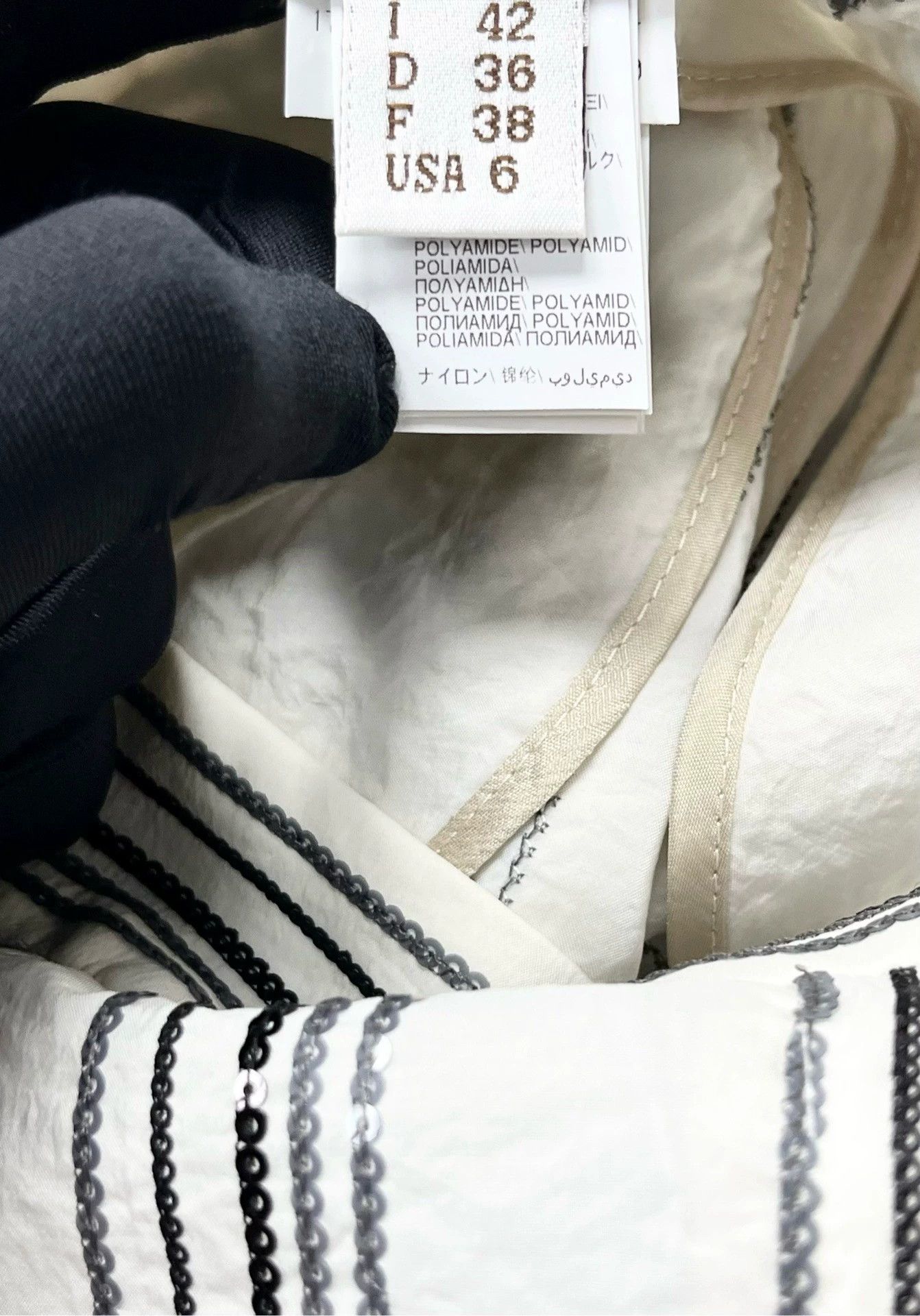 Brunello Cucinelli brunello cucinelli ivory striped casual pants Size US 42 / EU 58 - 4 Thumbnail