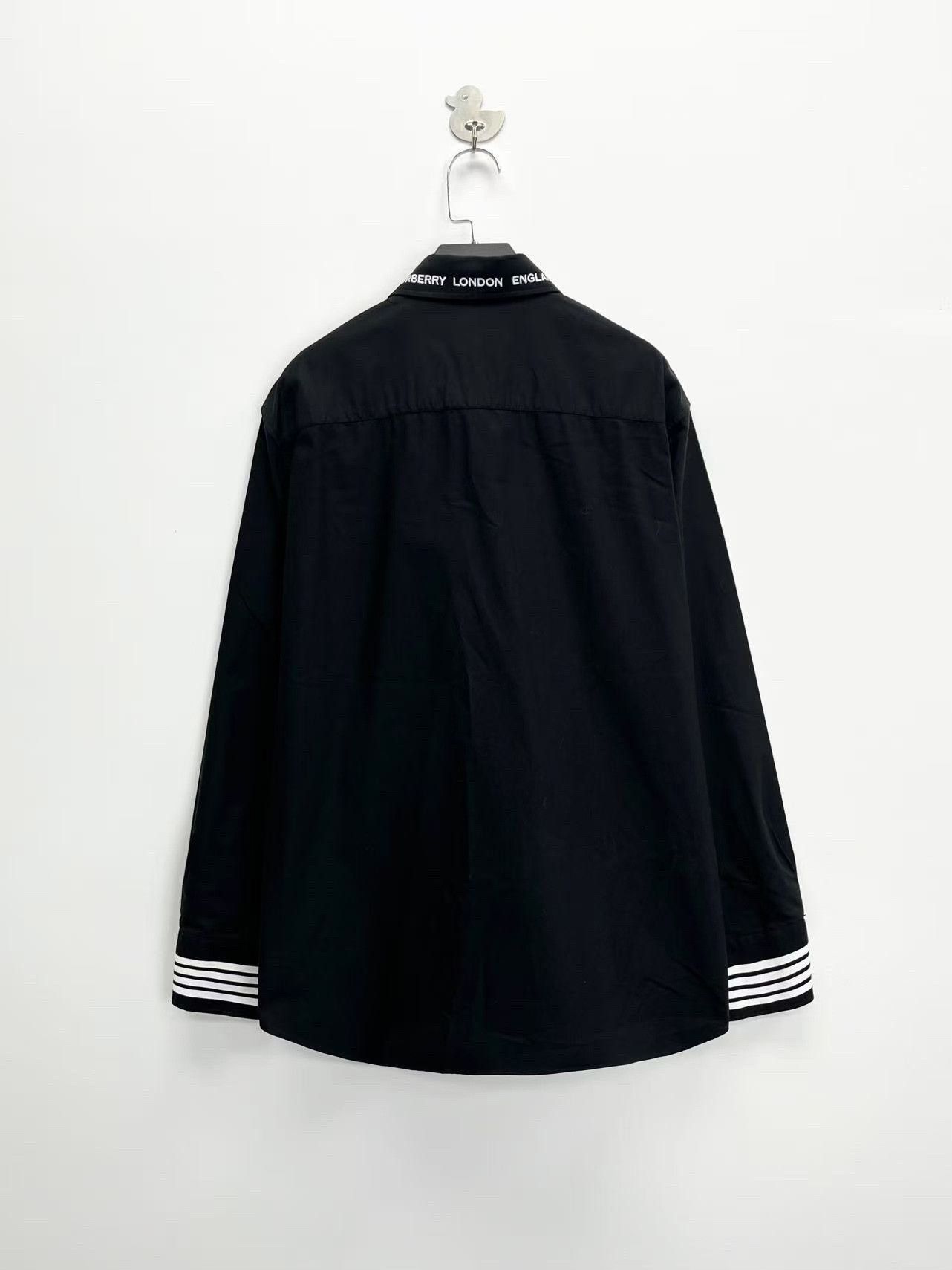 Burberry burberry black striped long sleeve shirt Size US L / EU 52-54 / 3 - 2 Thumbnail