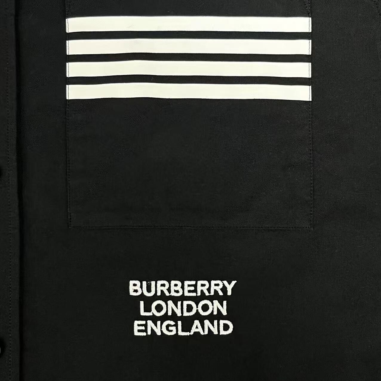 Burberry burberry black striped long sleeve shirt Size US L / EU 52-54 / 3 - 4 Thumbnail