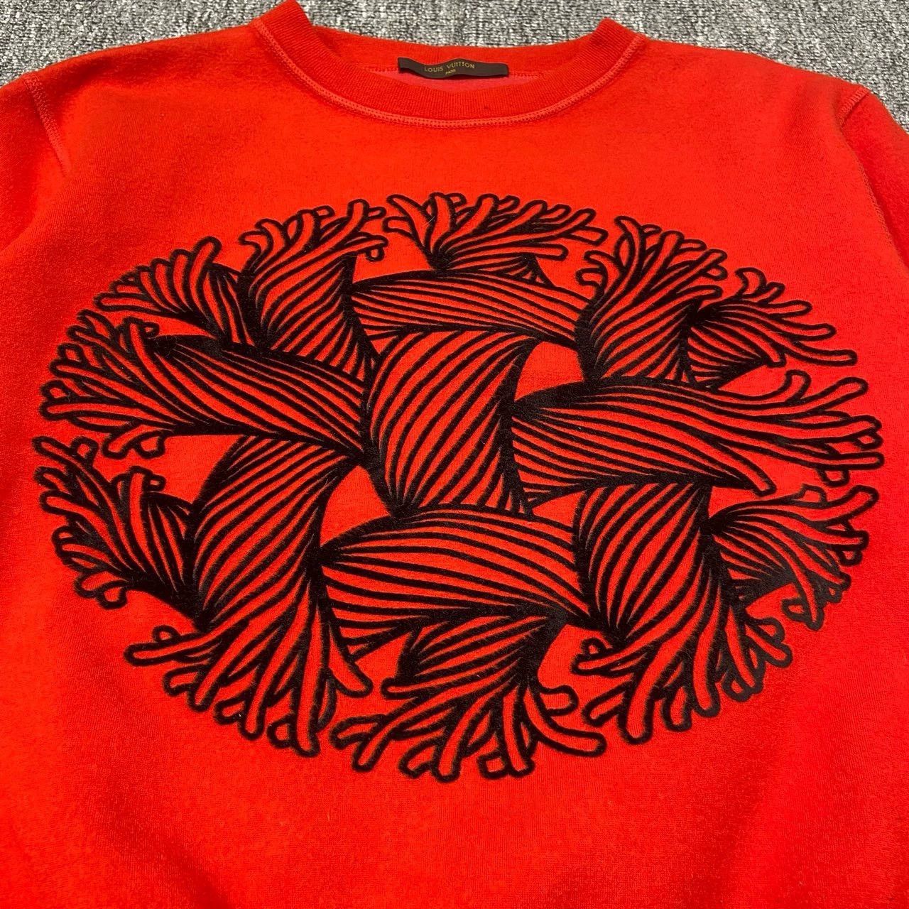 Louis Vuitton red limited edition knit sweatshirt Size M / US 6-8 / IT 42-44 - 6 Thumbnail