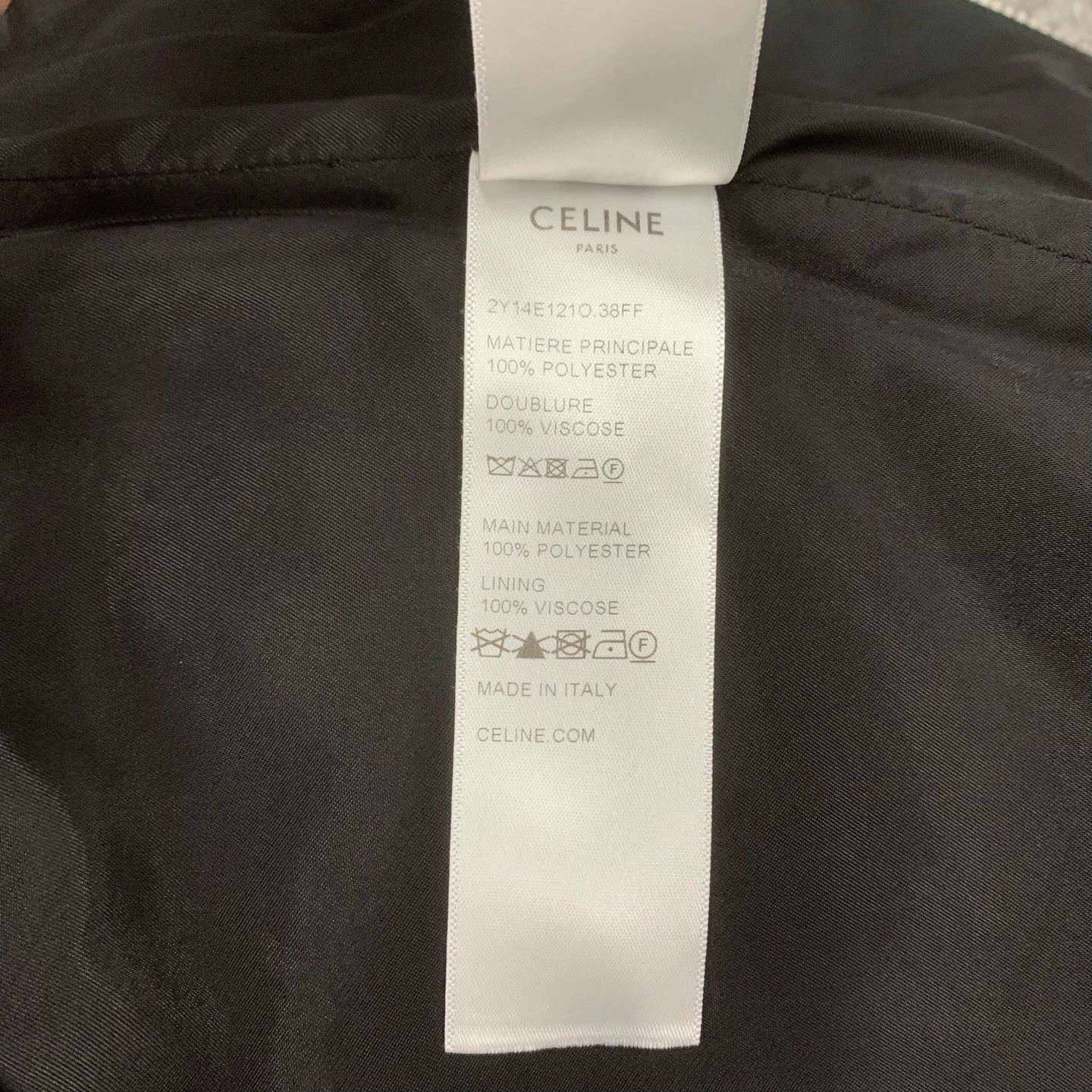 Celine celine black embroidered logo jacket Size L / US 10 / IT 46 - 7 Thumbnail
