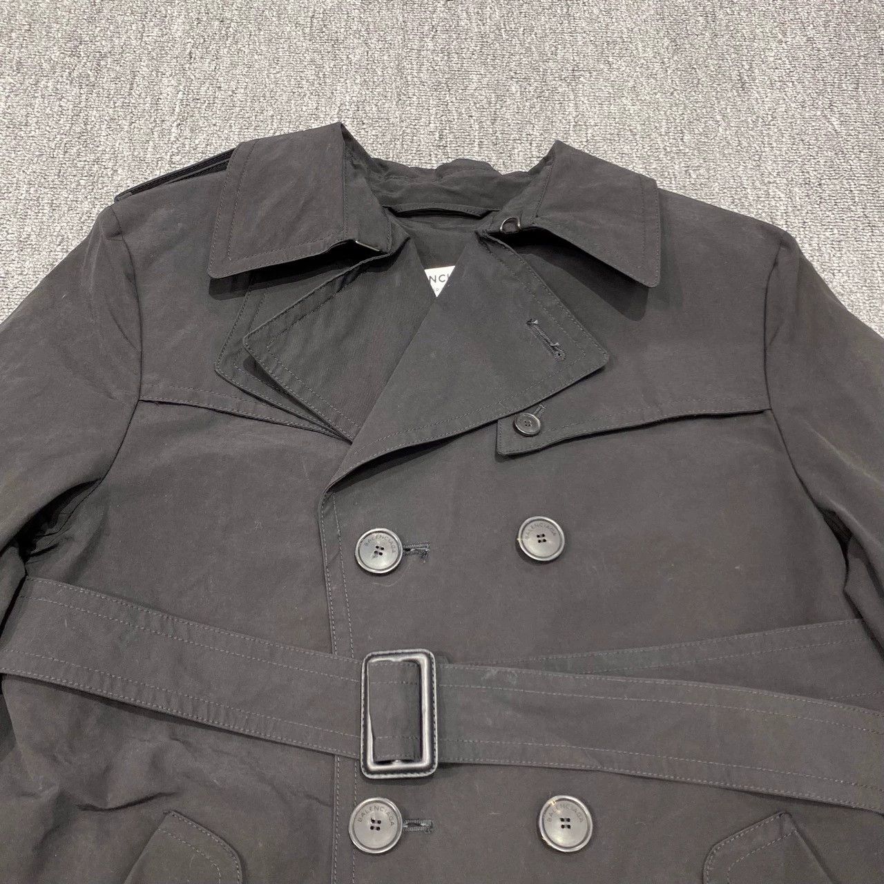Balenciaga balenciaga black trench coat size 36 Size S / US 4 / IT 40 - 6 Thumbnail
