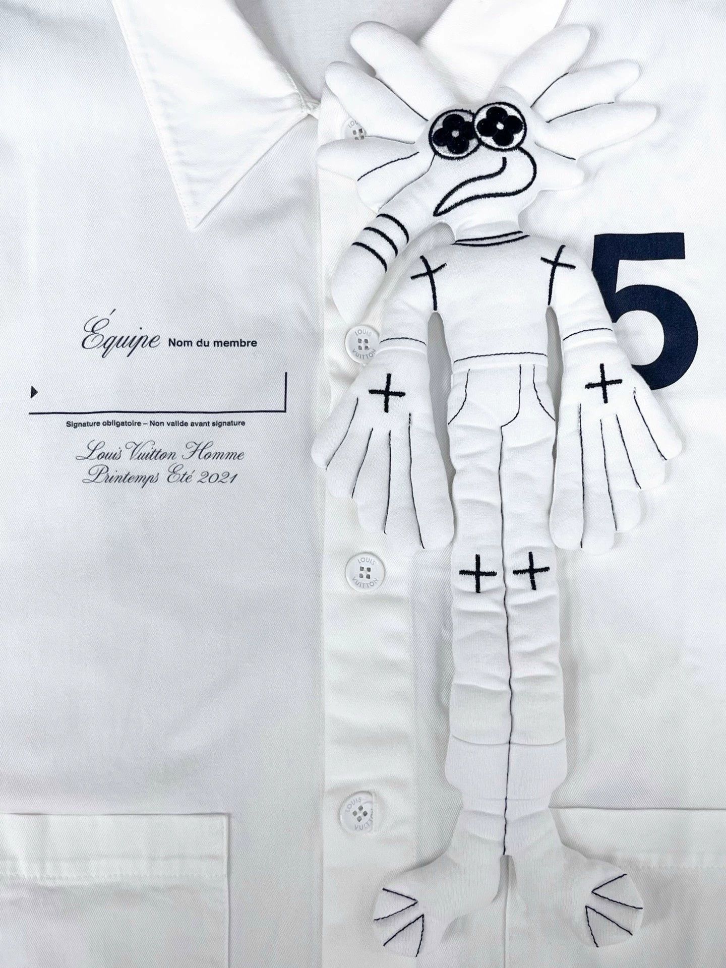 Louis Vuitton louis vuitton white short sleeve shirt Size US XL / EU 56 / 4 - 5 Thumbnail