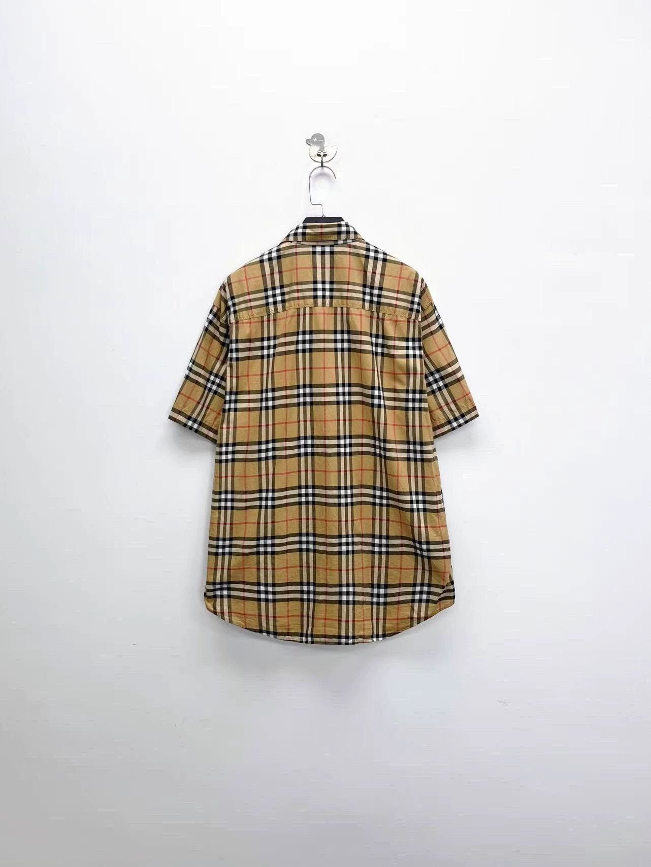 Burberry burberry beige check short sleeve shirt Size US L / EU 52-54 / 3 - 2 Thumbnail