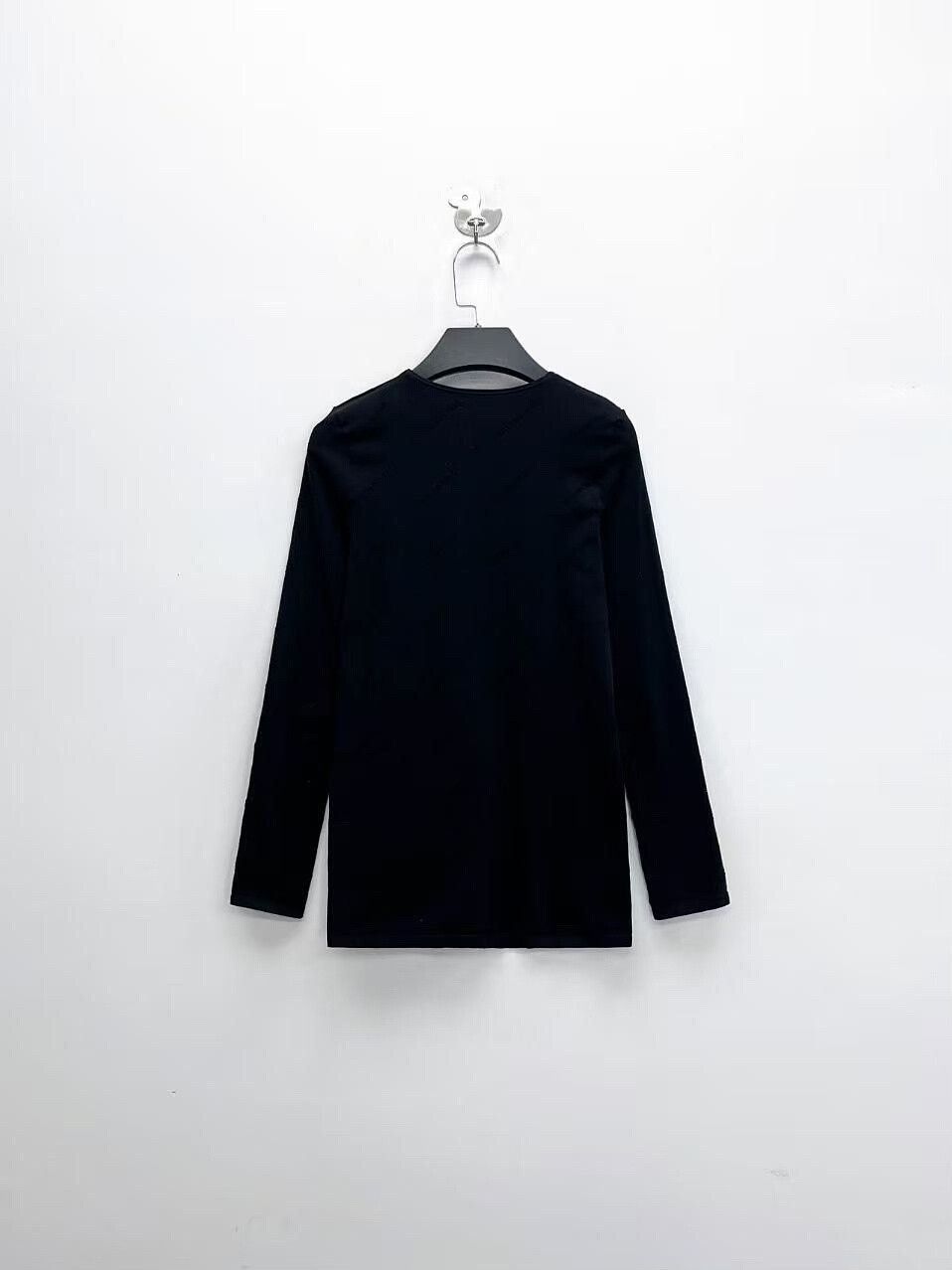 Balenciaga balenciaga black grey long sleeve logo shirt Size US M / EU 48-50 / 2 - 2 Thumbnail