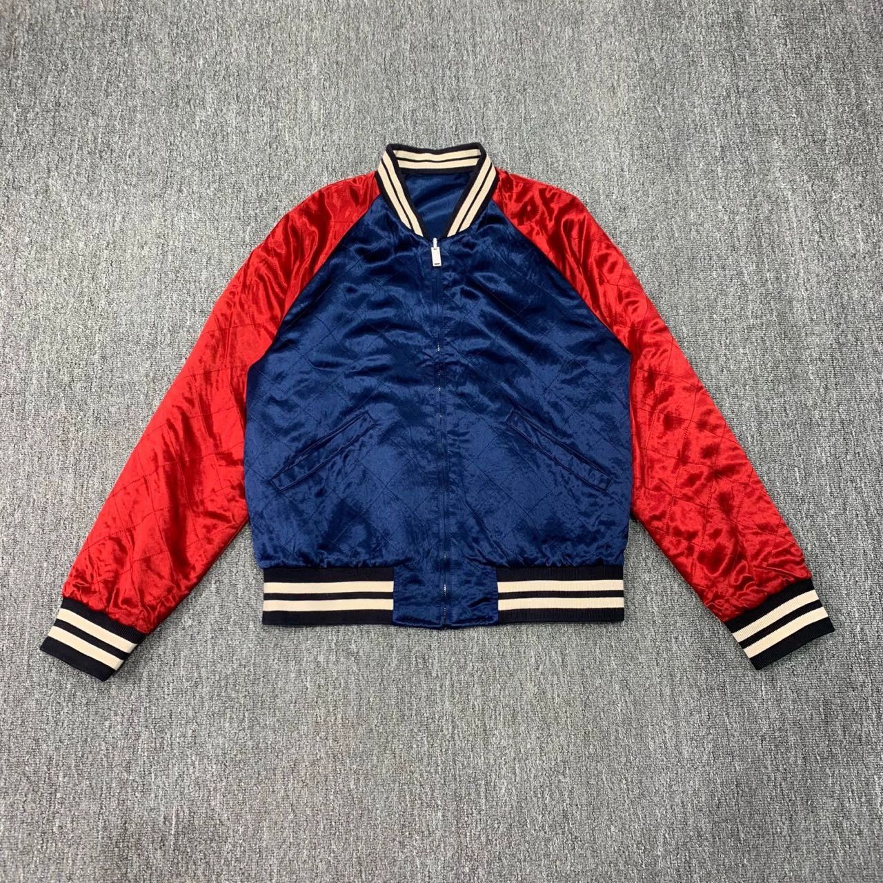 Gucci gucci red blue silk reversible jacket Size US M / EU 48-50 / 2 - 8 Thumbnail