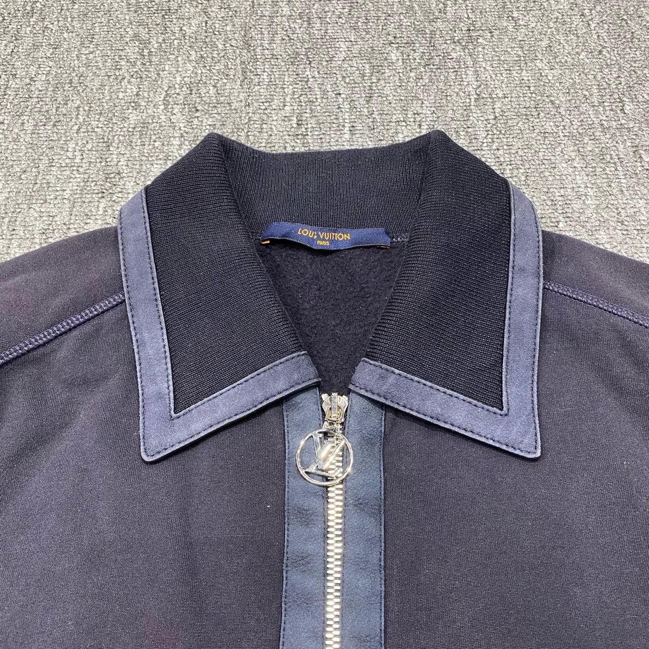 Louis Vuitton deep blue leather zip jacket by lv Size US S / EU 44-46 / 1 - 7 Thumbnail