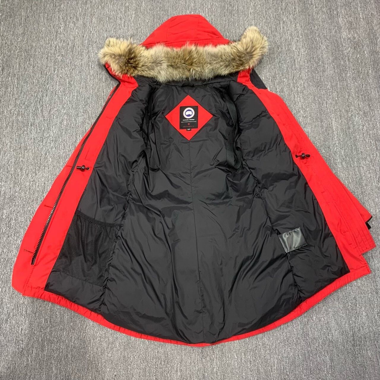 Canada Goose red long parka coat by Canada Goose Size XS / US 0-2 / IT 36-38 - 8 Thumbnail