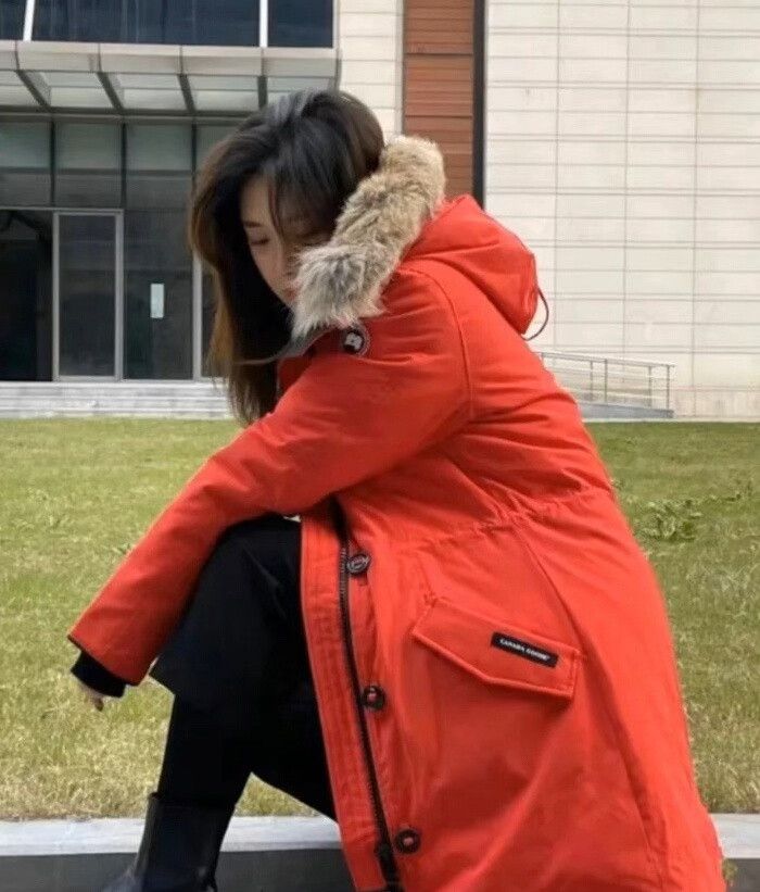 Canada Goose red long parka coat by Canada Goose Size XS / US 0-2 / IT 36-38 - 4 Thumbnail