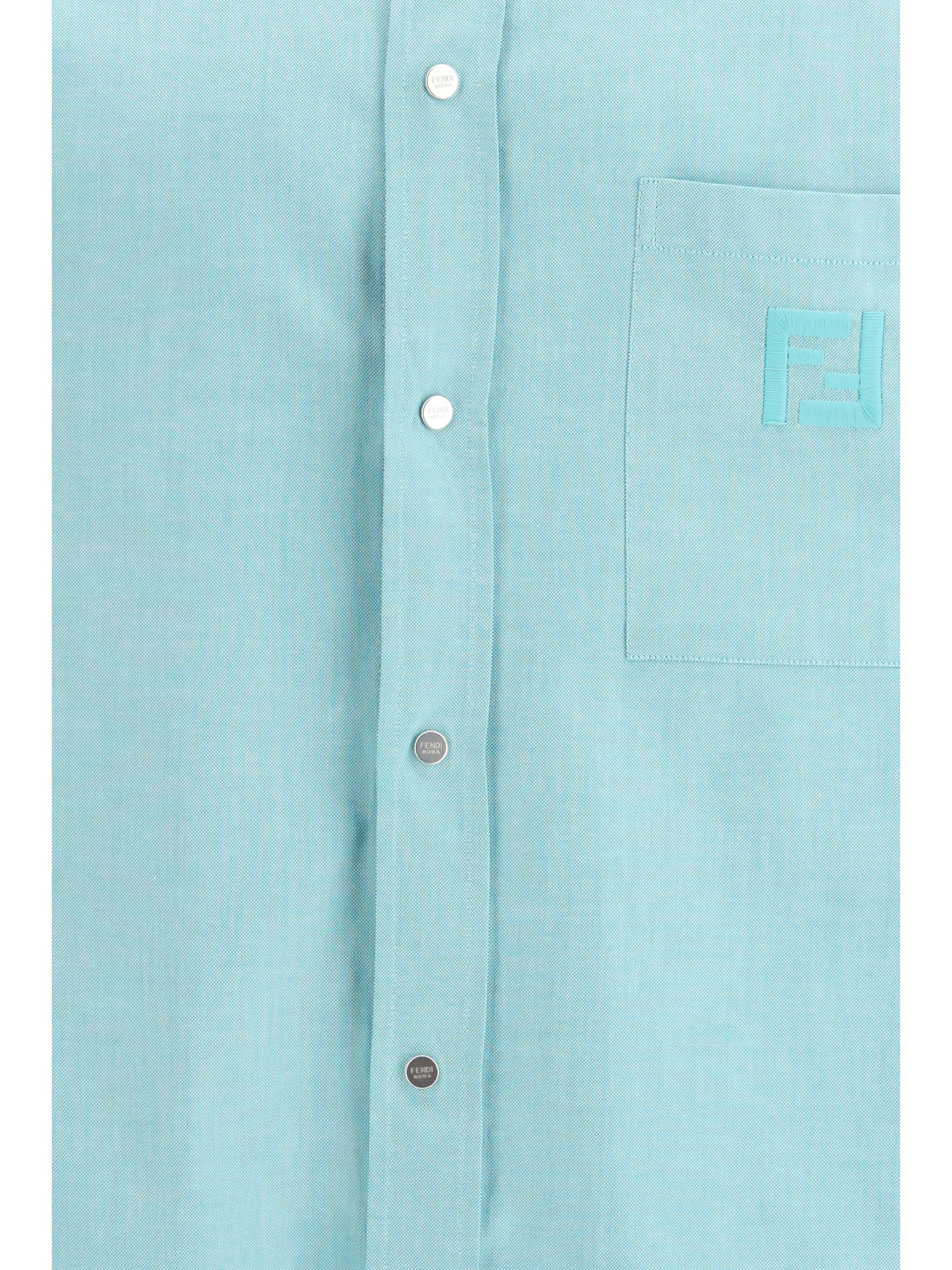 Fendi Oxford cotton Shirt Size US L / EU 52-54 / 3 - 3 Thumbnail
