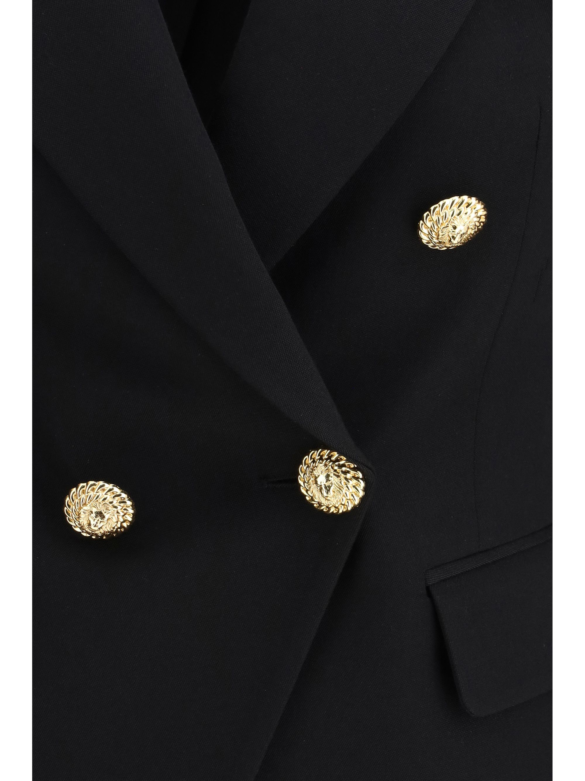 Balmain 6 Buttons Fitted Grain De Poudre Jacket Size M / US 6-8 / IT 42-44 - 3 Thumbnail