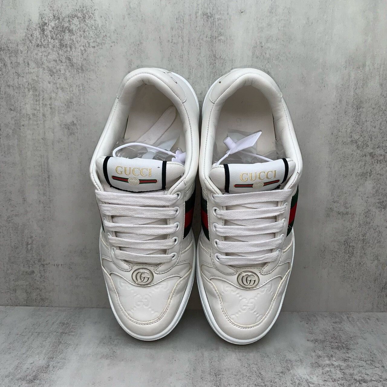 Gucci gucci white double g sneakers size 36 Size US 6 / IT 36 - 6 Thumbnail
