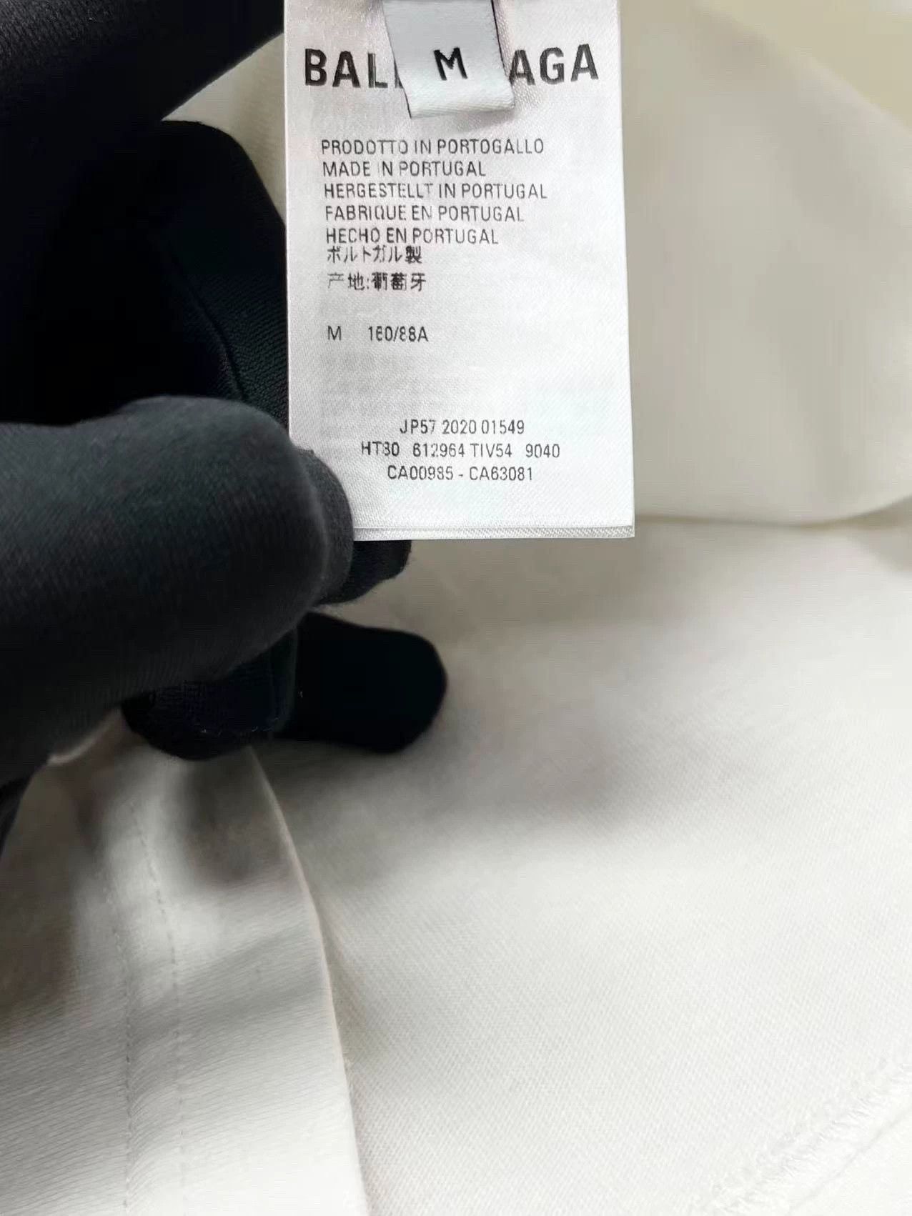 Balenciaga balenciaga white logo short sleeve t-shirt Size US M / EU 48-50 / 2 - 5 Thumbnail