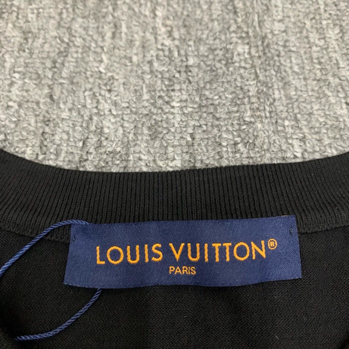 Louis Vuitton lv black logo short-sleeve knit shirt Size US XXL / EU 58 / 5 - 6 Thumbnail