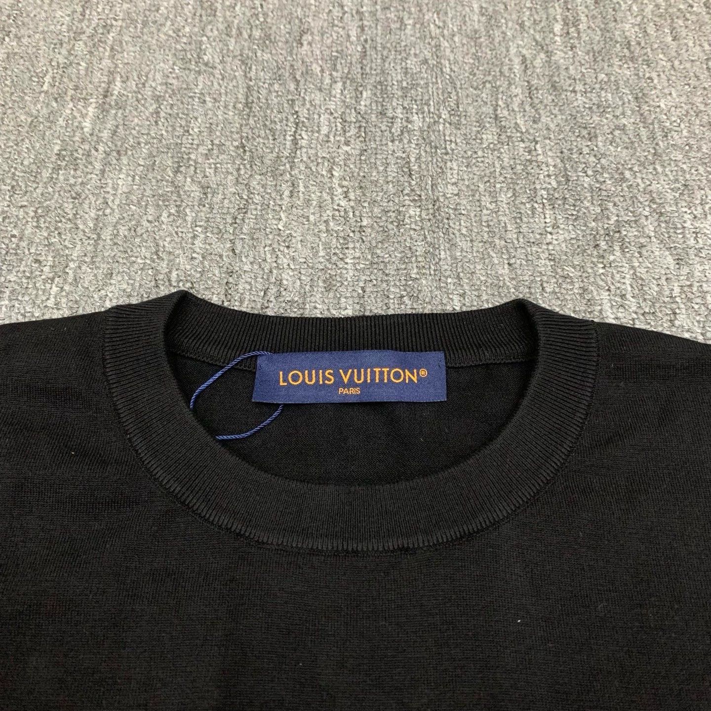 Louis Vuitton lv black logo short-sleeve knit shirt Size US XXL / EU 58 / 5 - 9 Thumbnail