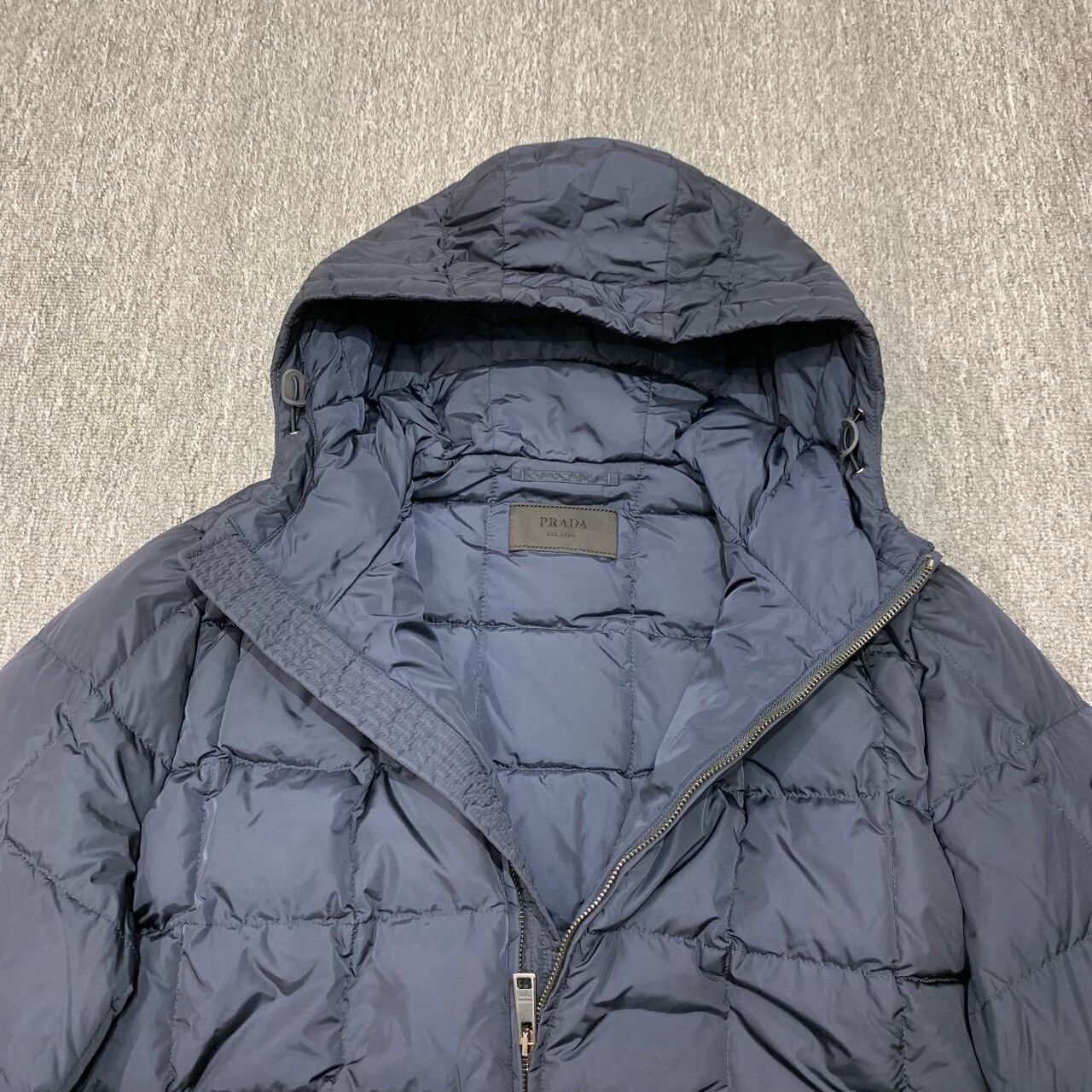 Prada prada dark blue puffer jacket with hood Size US L / EU 52-54 / 3 - 8 Thumbnail
