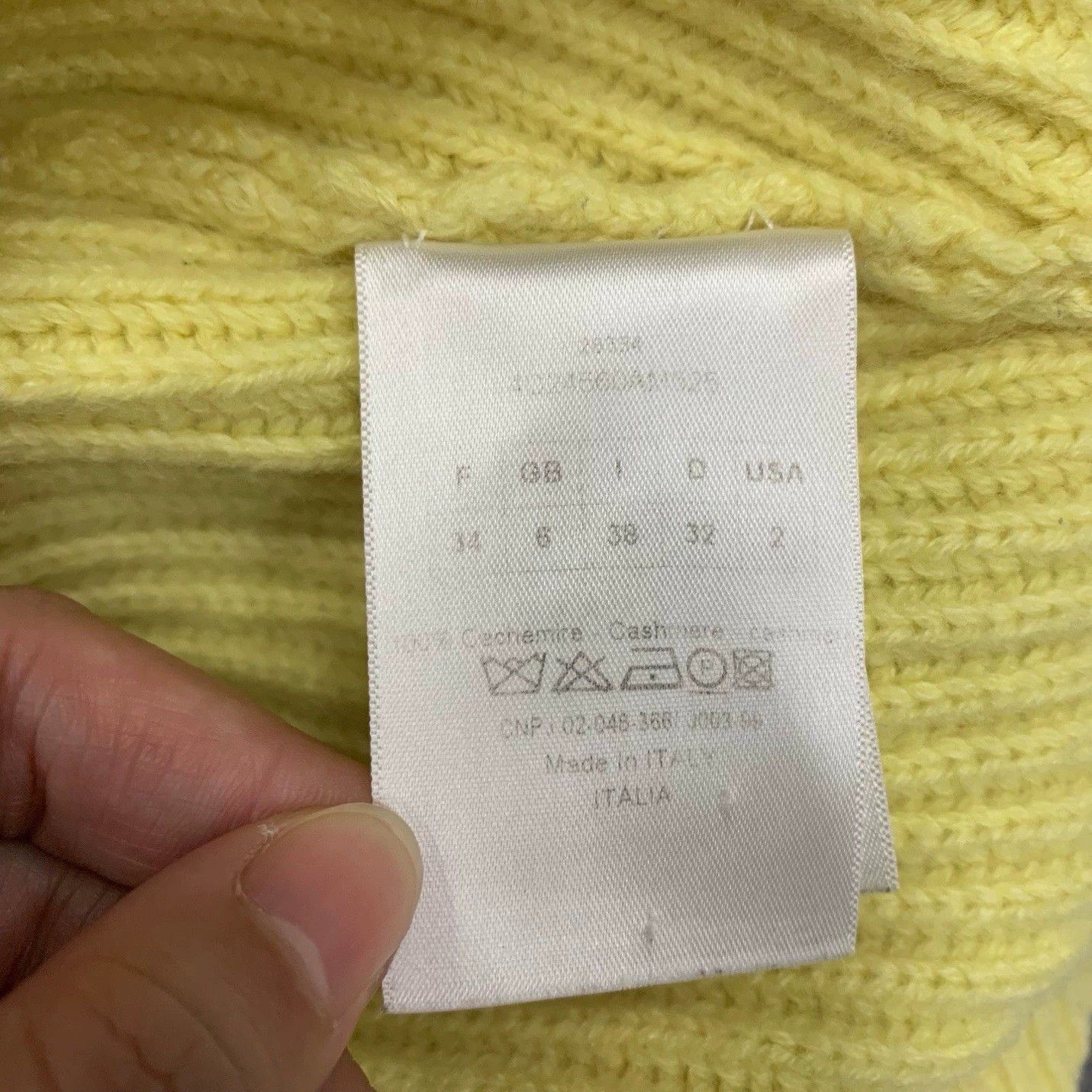 Dior dior yellow logo short-sleeve knit sweater Size S / US 4 / IT 40 - 5 Thumbnail
