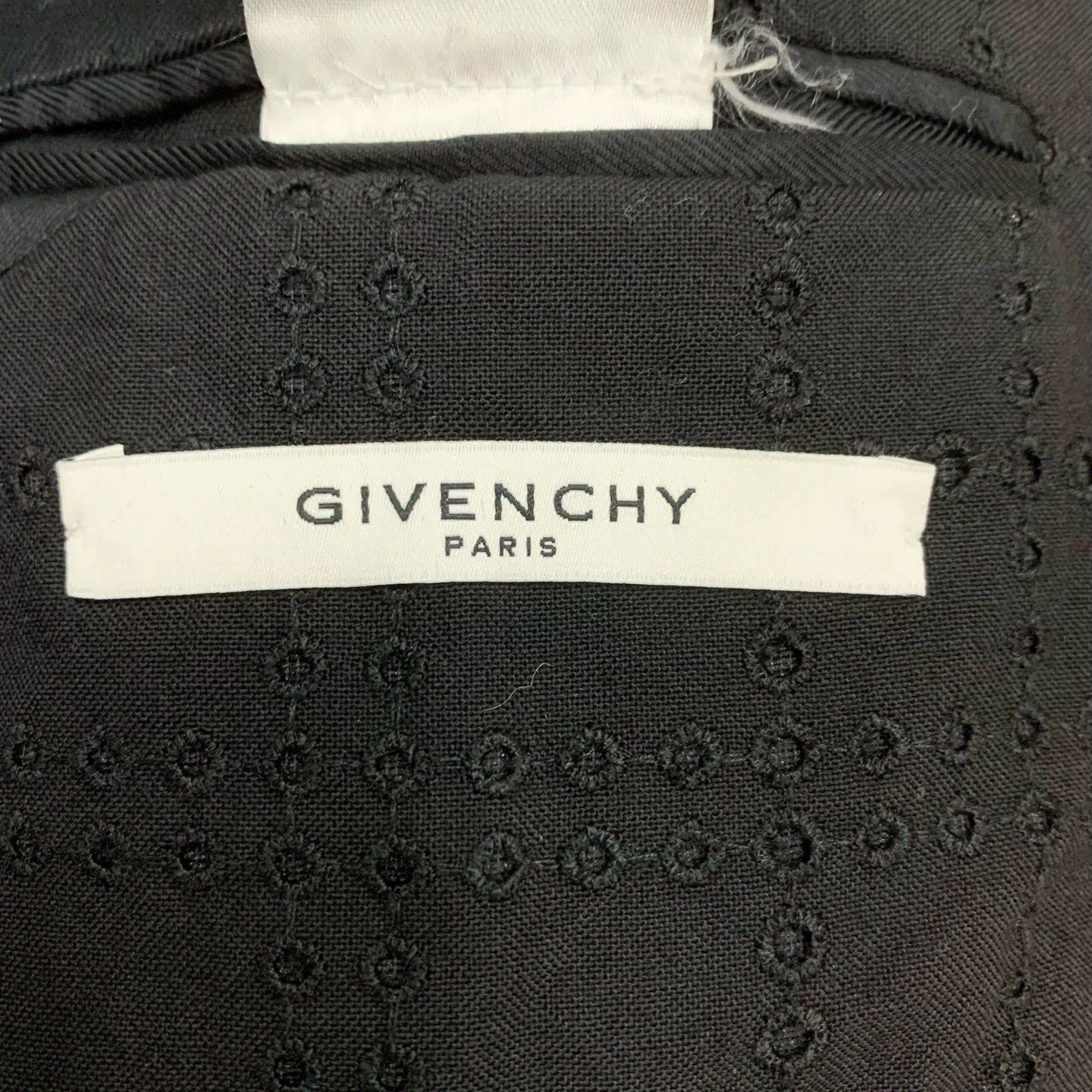 Givenchy givenchy black hollowed wool blazer coat Size US L / EU 52-54 / 3 - 4 Thumbnail