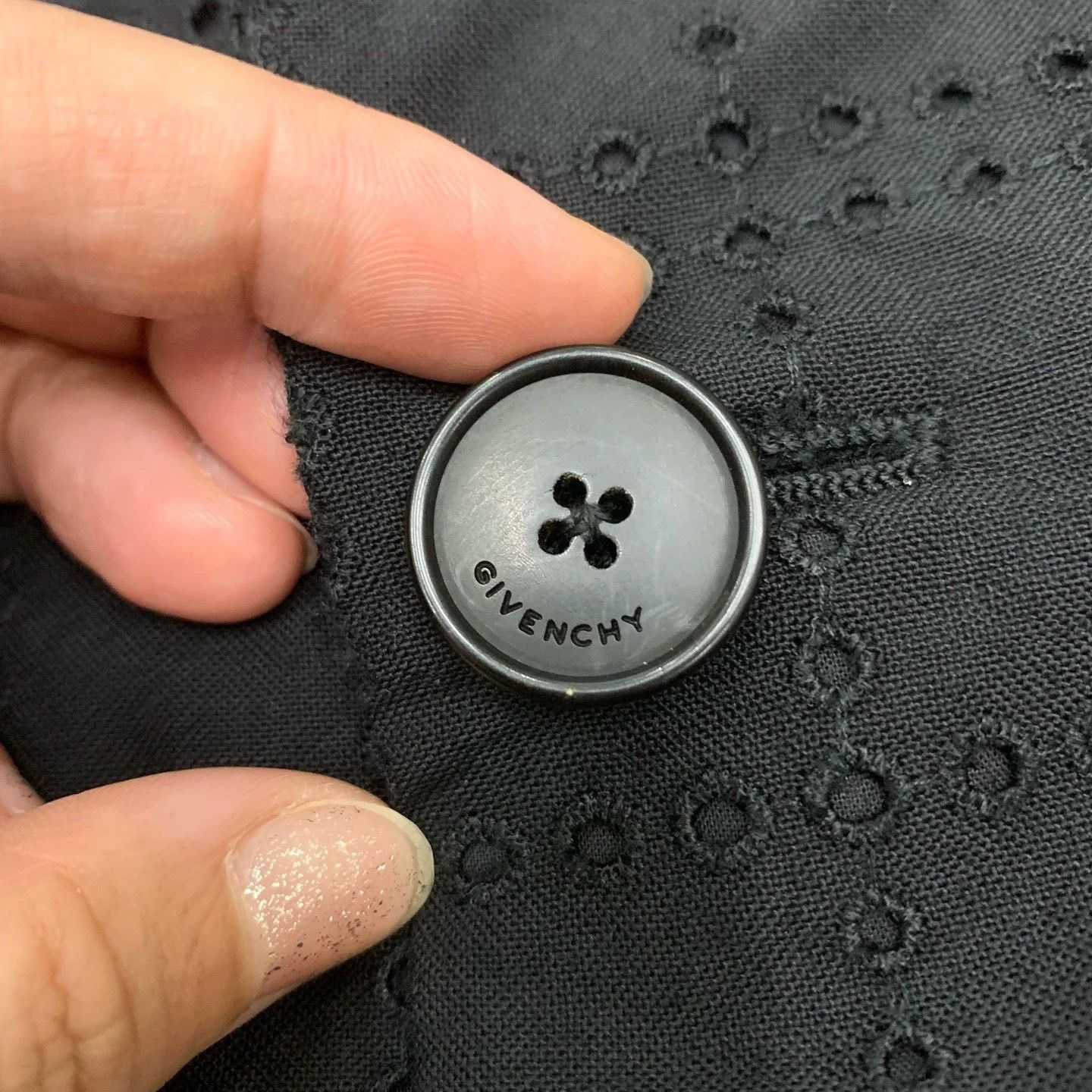 Givenchy givenchy black hollowed wool blazer coat Size US L / EU 52-54 / 3 - 7 Thumbnail