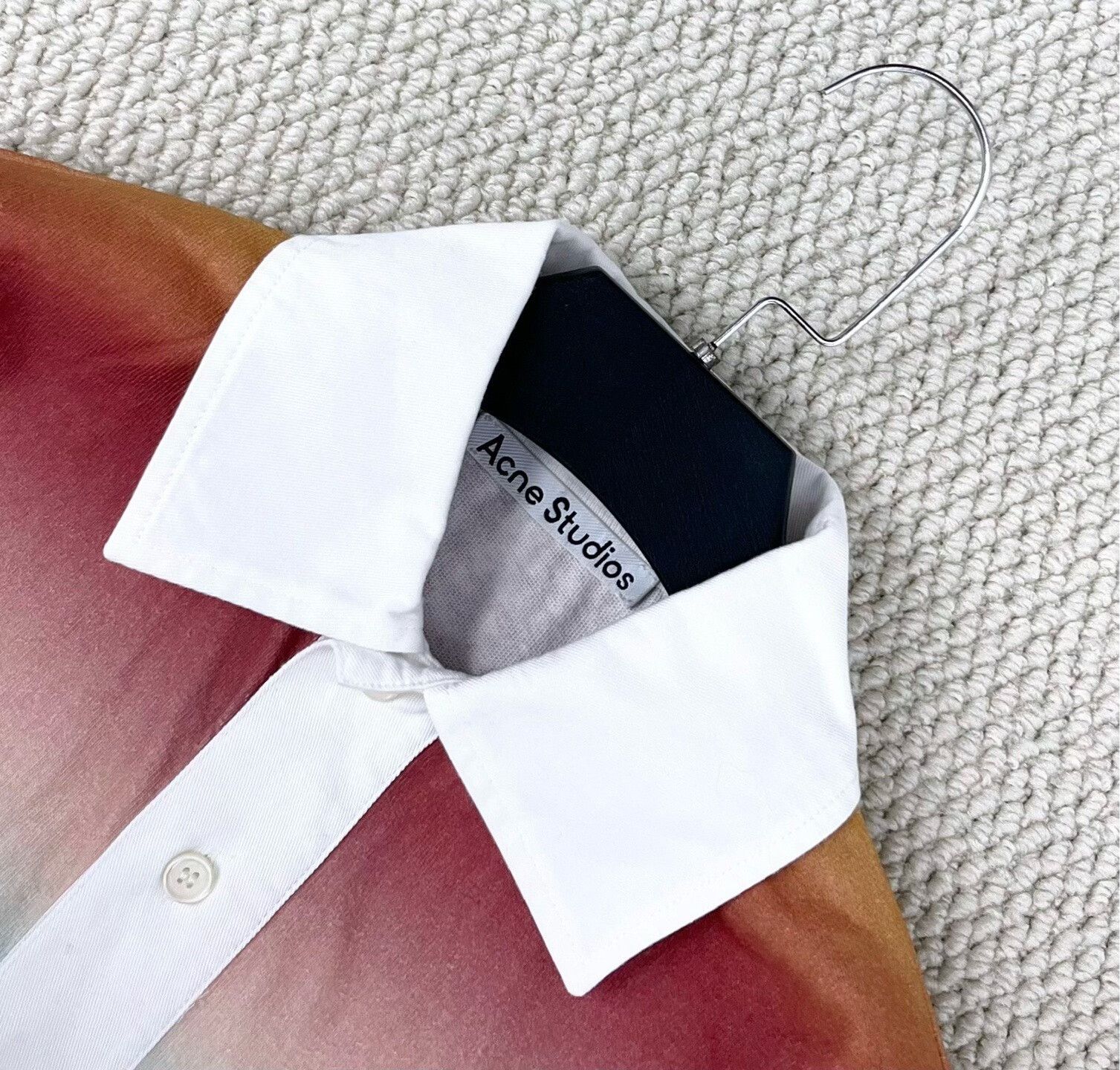 Acne Studios acne studios neon gradient long sleeve polo Size US XXS / EU 40 - 2 Thumbnail