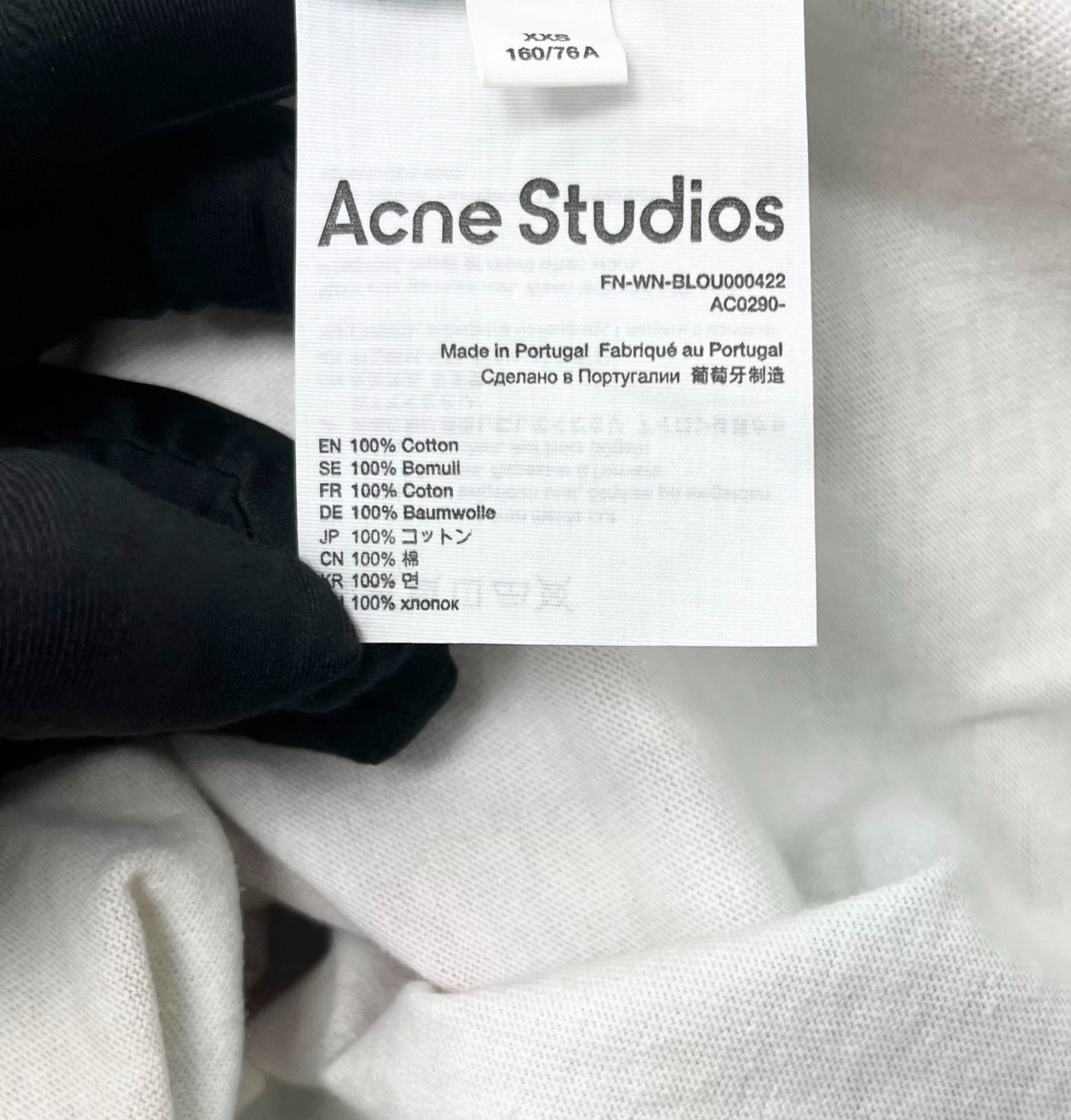 Acne Studios acne studios neon gradient long sleeve polo Size US XXS / EU 40 - 3 Thumbnail