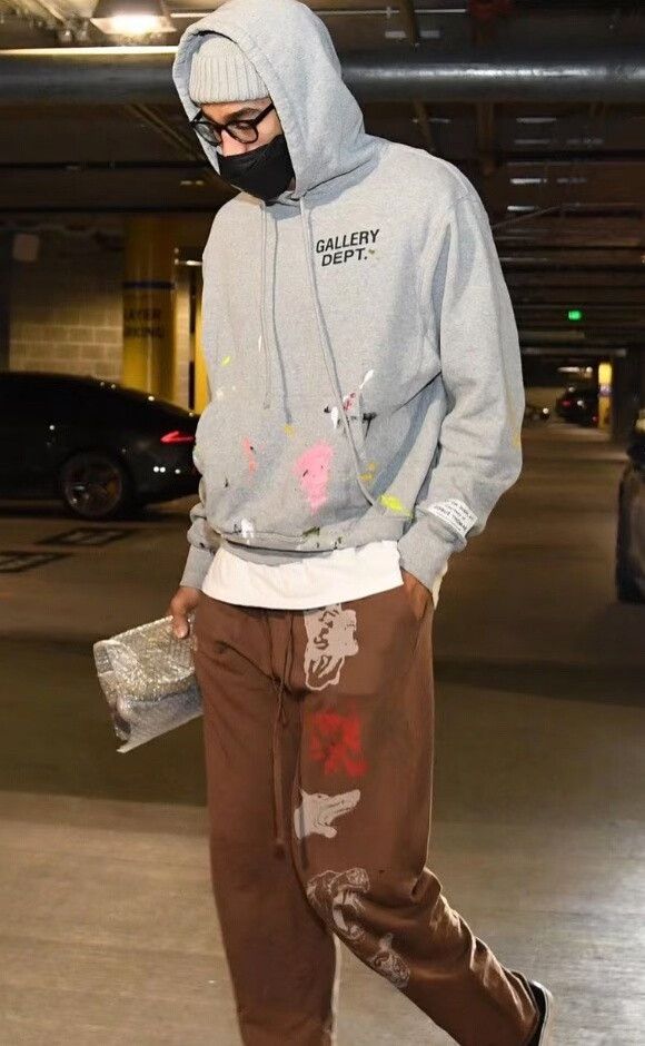 Gallery Dept. gallery dept gray paint splatter hoodie Size US XL / EU 56 / 4 - 4 Thumbnail