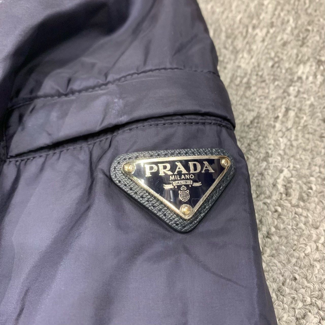 Prada prada deep blue nylon cotton jacket size 52 Size US L / EU 52-54 / 3 - 6 Thumbnail