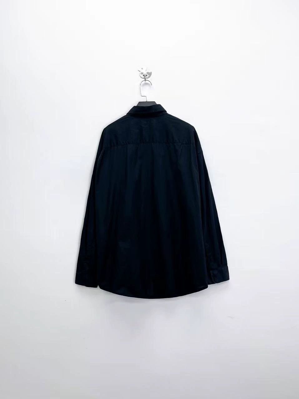 Balenciaga balenciaga black oversized shirt jacket Size US M / EU 48-50 / 2 - 2 Thumbnail