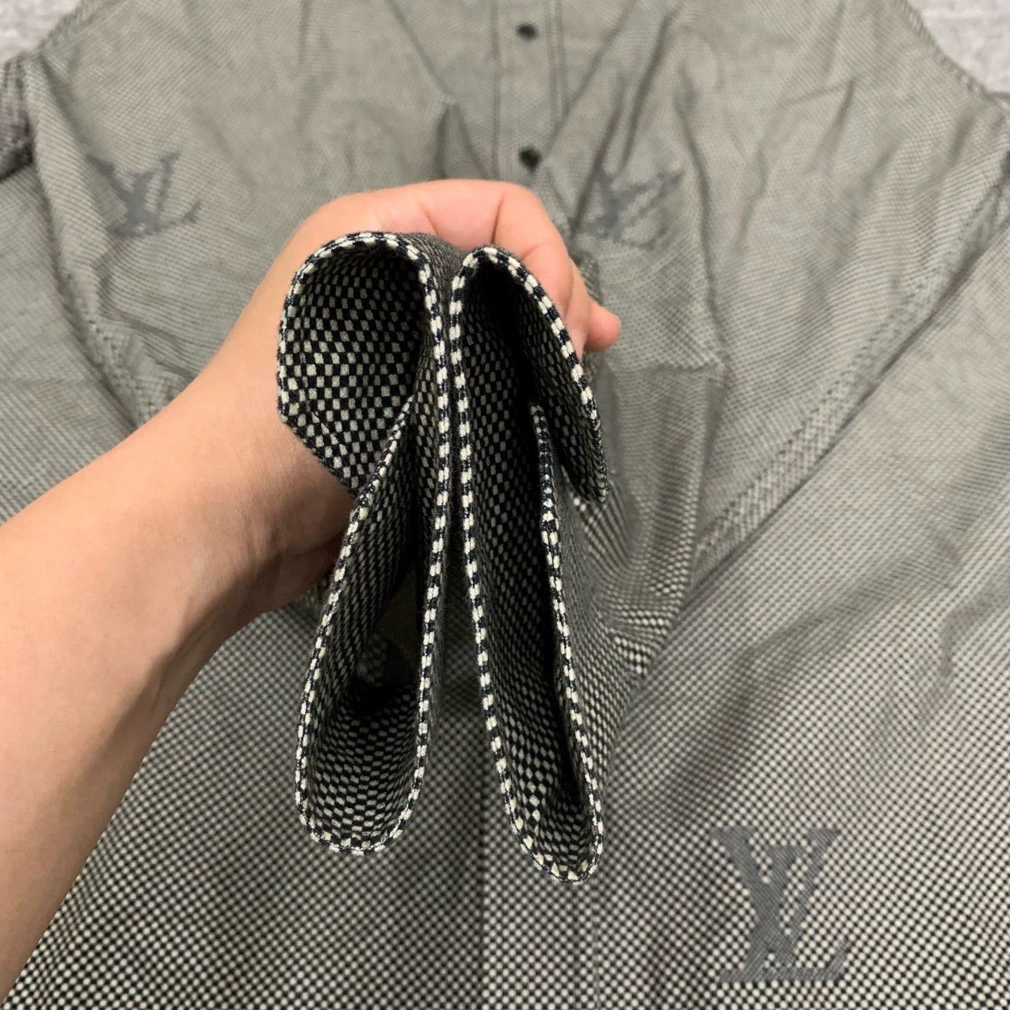 Louis Vuitton gray checkered logo shirt jacket Size US XXL / EU 58 / 5 - 9 Thumbnail