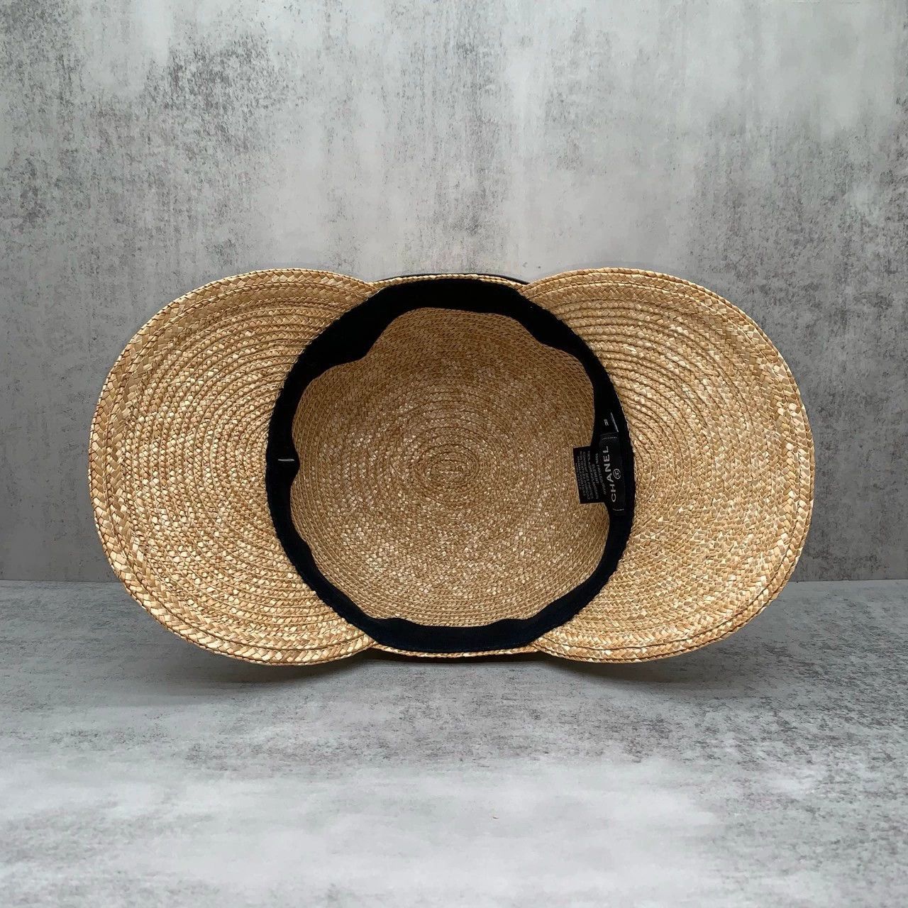 Chanel Chanel Double Brim Straw Hat Size ONE SIZE - 9 Thumbnail