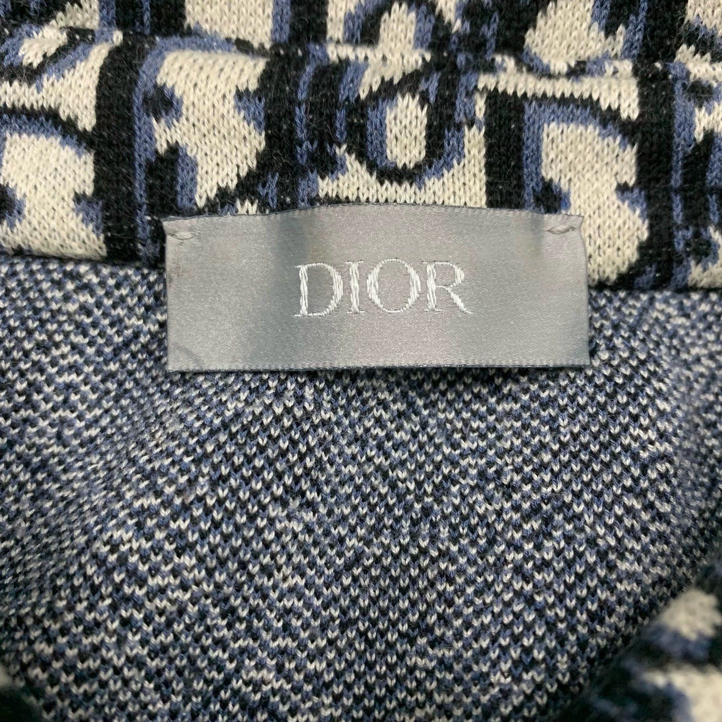 Dior dior monogram knit shirt jacket in black Size US L / EU 52-54 / 3 - 6 Thumbnail