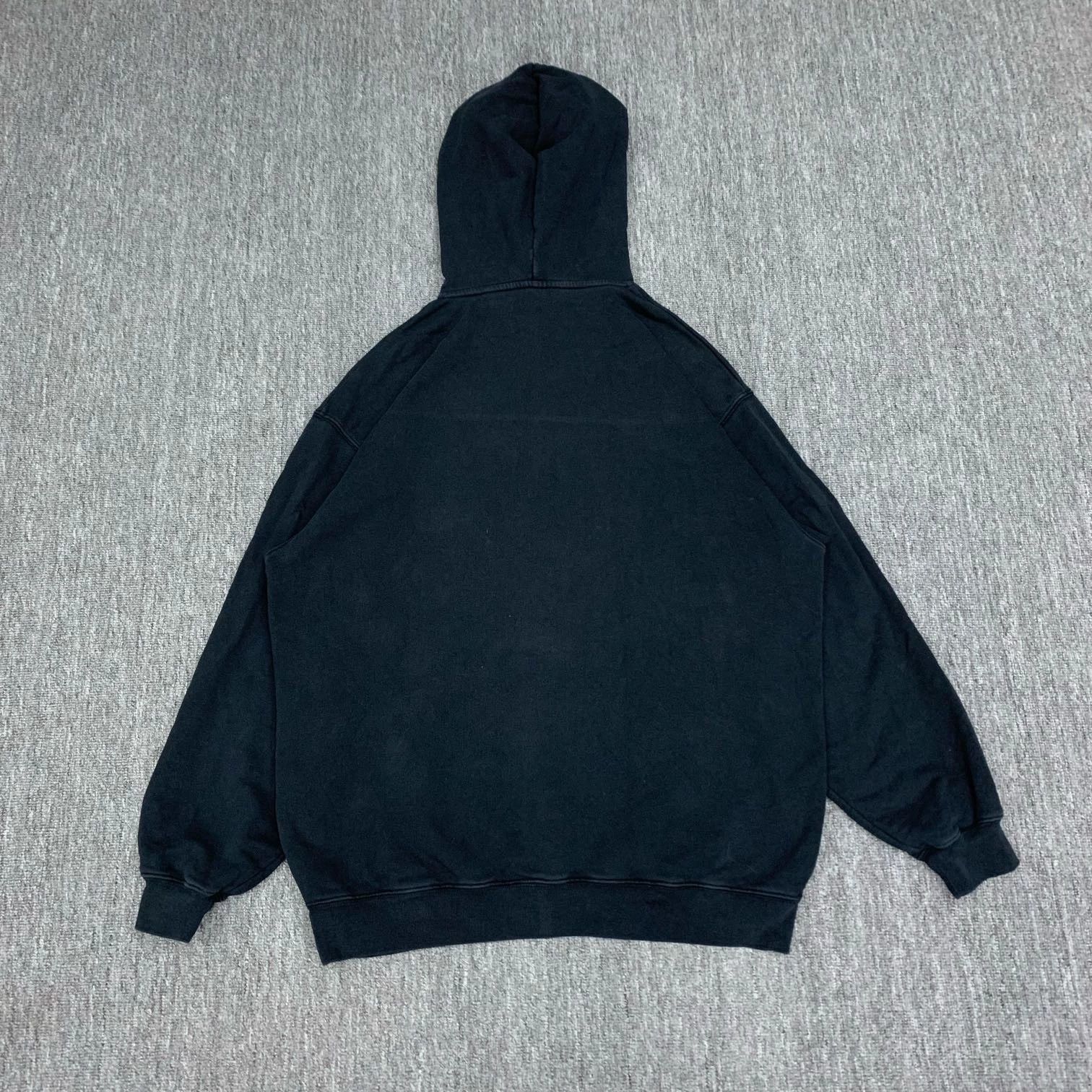 Balenciaga balenciaga black logo hoodie in size xxs Size US XXS / EU 40 - 2 Thumbnail