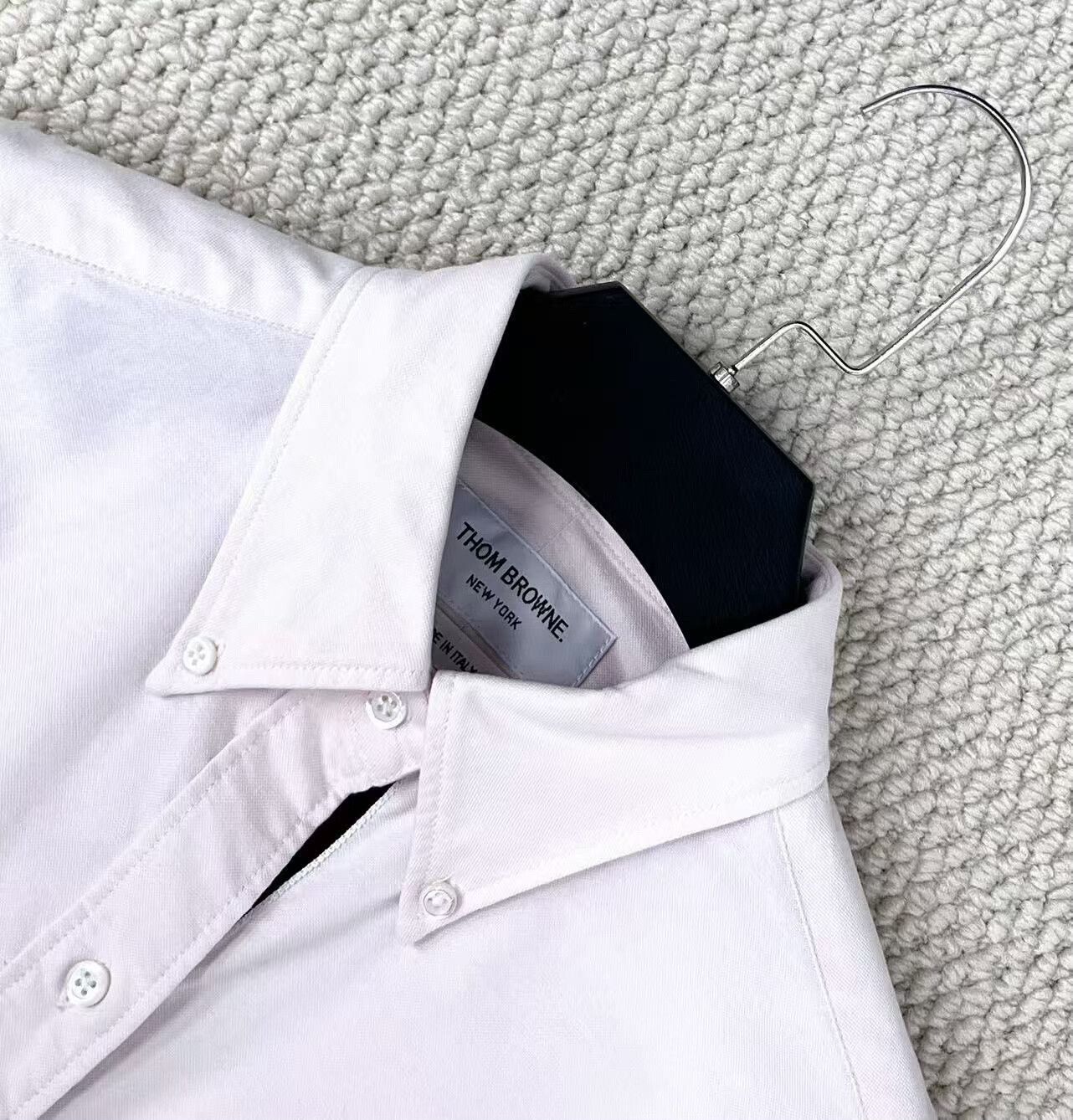 Thom Browne thom browne light pink oxford shirt jacket Size S / US 4 / IT 40 - 3 Thumbnail