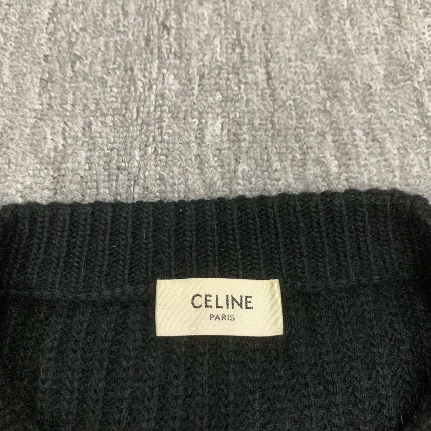Celine celine black wool sweater size s Size S / US 4 / IT 40 - 6 Thumbnail