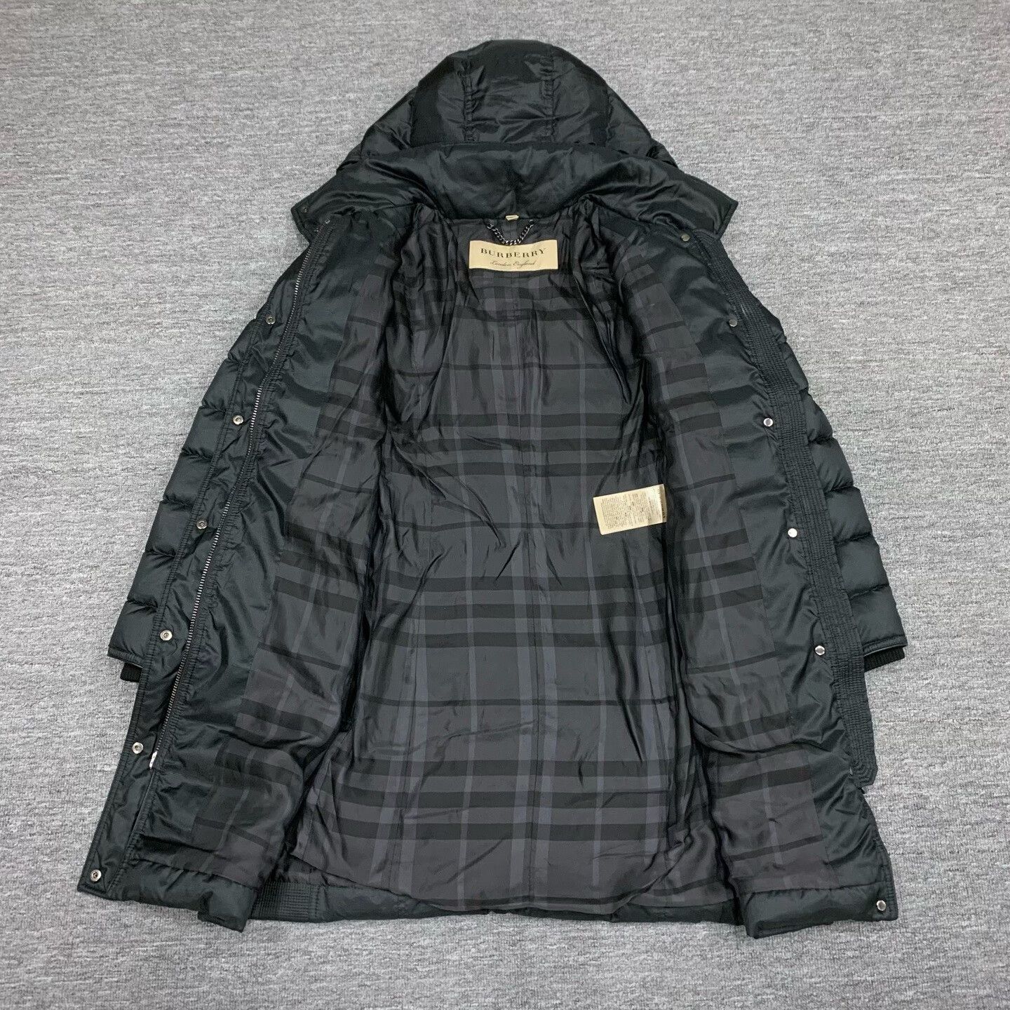 Burberry Burberry Black Long Sleeve Down Coat Size L / US 10 / IT 46 - 6 Thumbnail