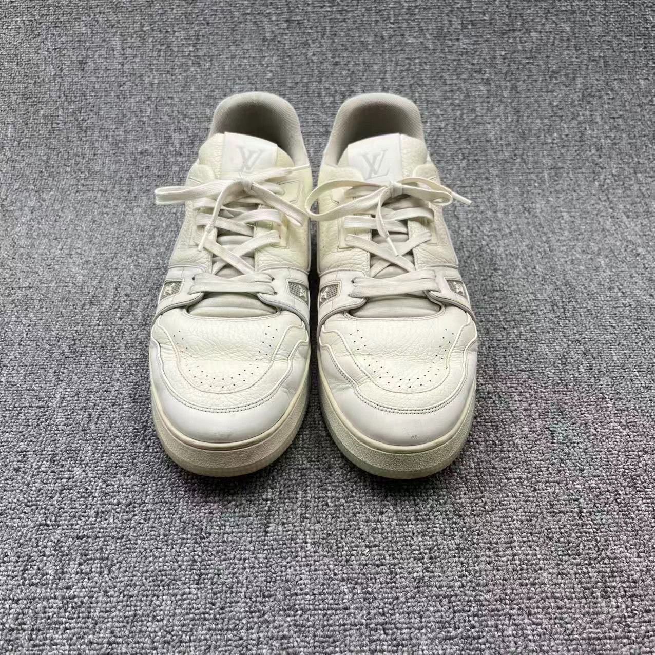 Louis Vuitton louis vuitton white trainer sneakers size 46 Size US 12 / EU 45 - 2 Thumbnail