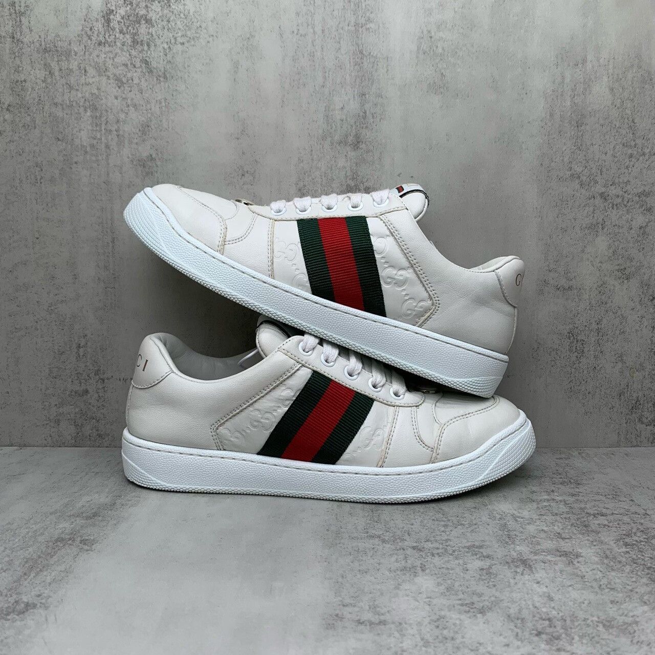 Gucci gucci white double g sneakers size 36 Size US 5.5 / EU 38 - 2 Thumbnail