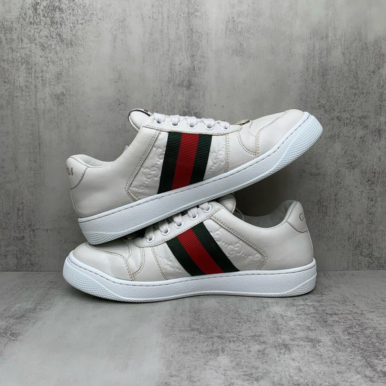 Gucci gucci white double g sneakers size 36 Size US 5.5 / EU 38 - 3 Thumbnail
