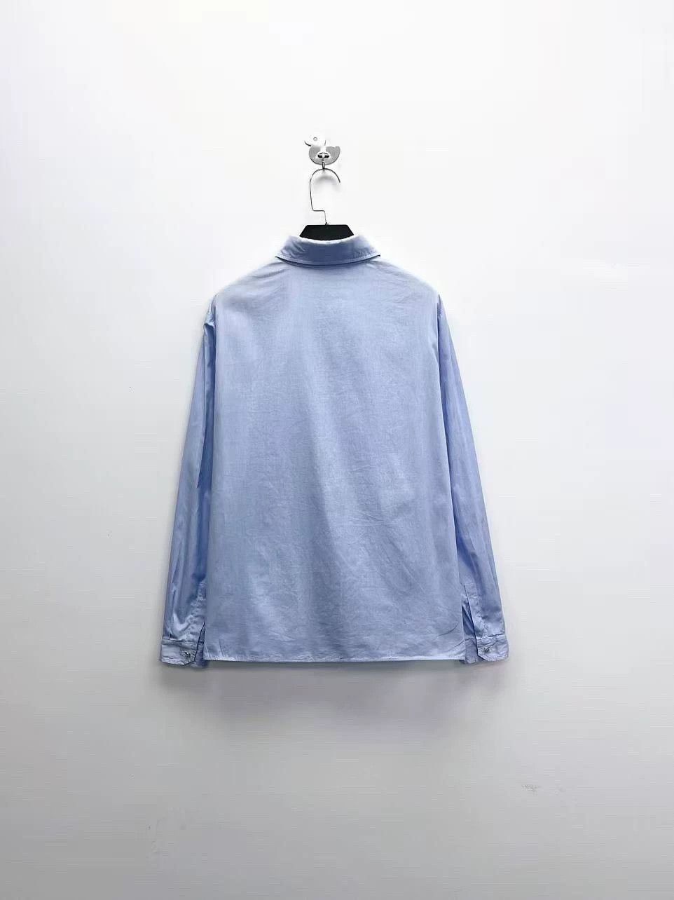 Miu Miu light blue cat pocket button-up shirt Size L / US 10 / IT 46 - 2 Thumbnail