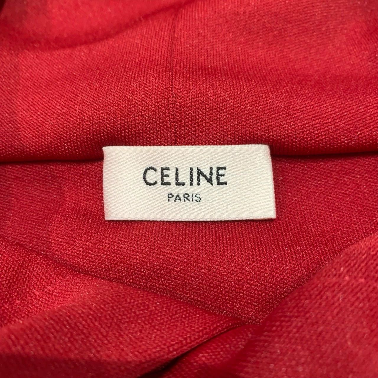 Celine red cropped hooded sweatshirt from Celine Size S / US 4 / IT 40 - 6 Thumbnail