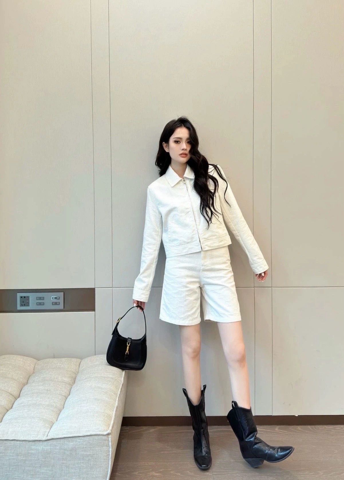 Gucci gucci ss24 white denim logo shorts Size US 26 / EU 42 - 9 Thumbnail