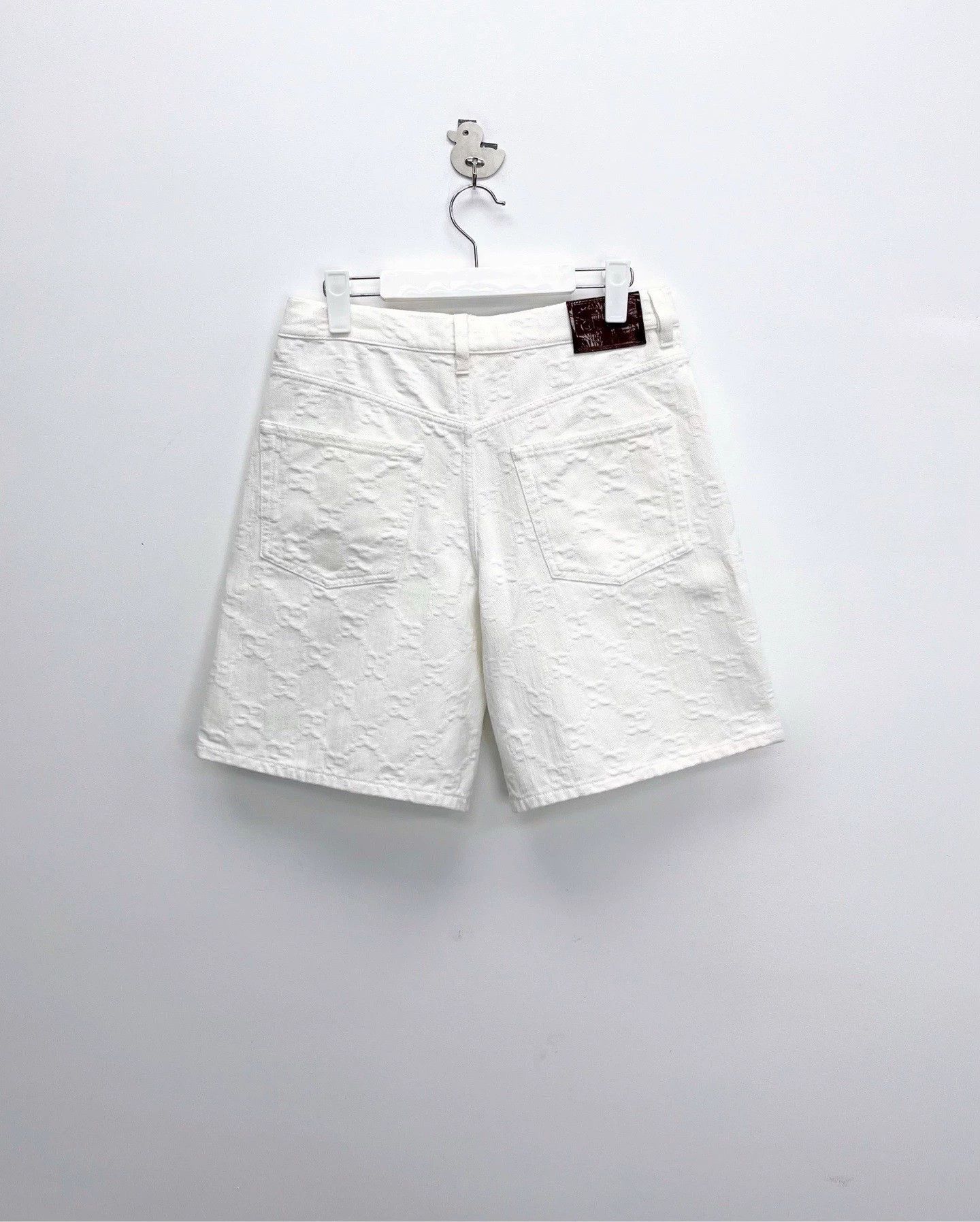 Gucci gucci ss24 white denim logo shorts Size US 26 / EU 42 - 2 Thumbnail