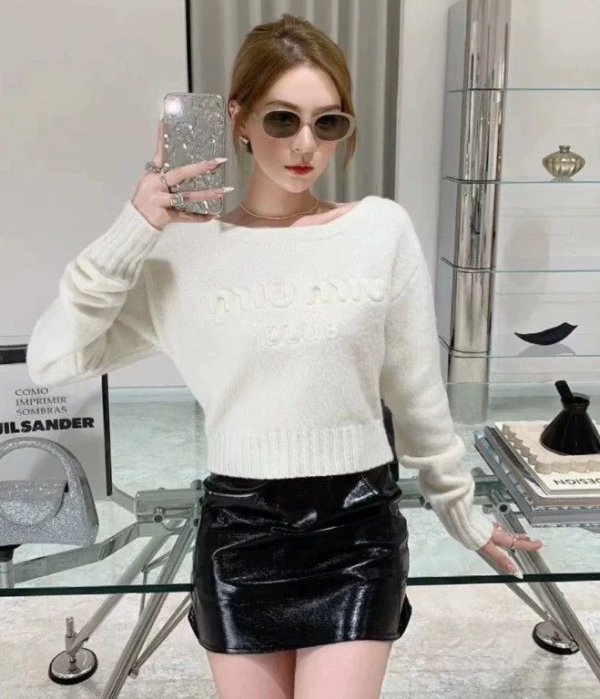Balmain balmain ivory embossed wool knit sweater Size XS / US 0-2 / IT 36-38 - 5 Thumbnail