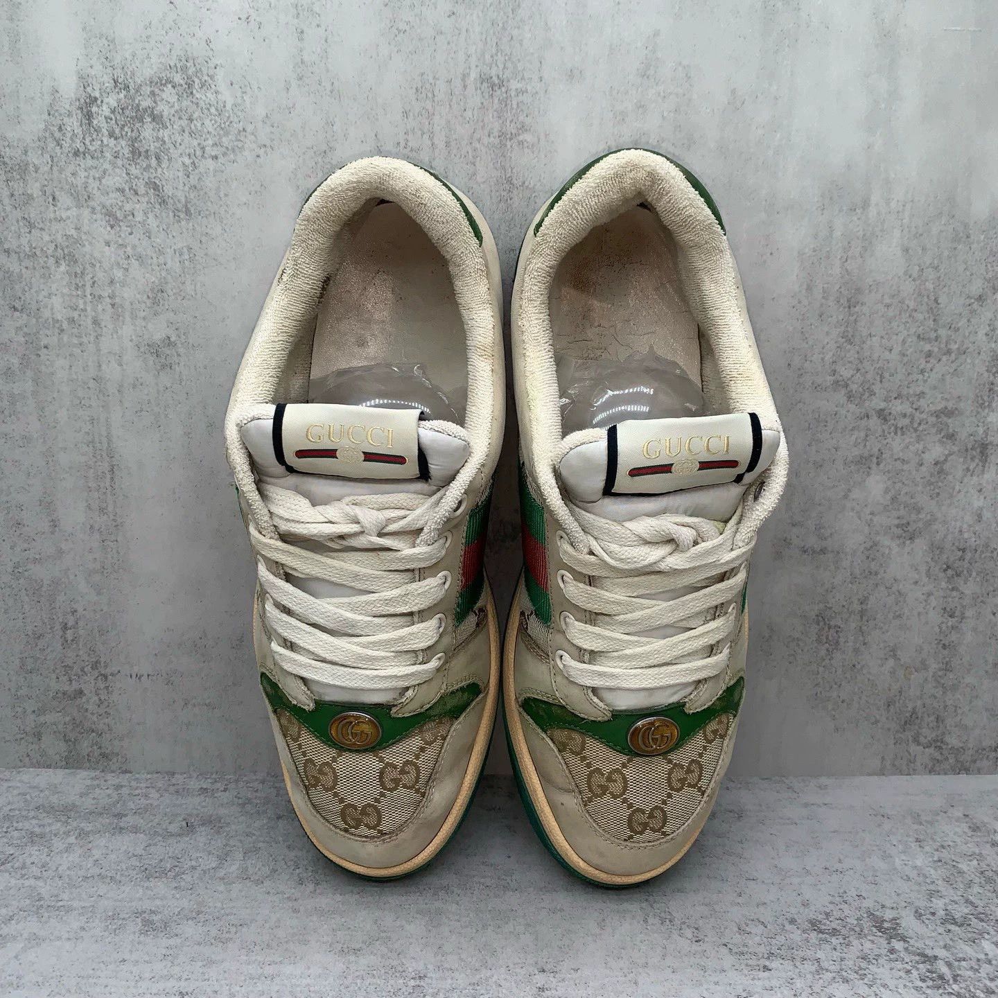 Gucci Gucci White and Green Sneaker Size 40.5 Size US 9 / EU 42 - 6 Thumbnail