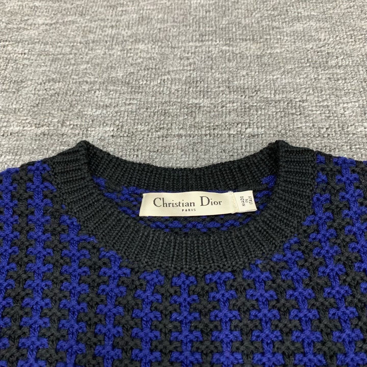 Dior dior black and blue wool sweater size 38 Size M / US 6-8 / IT 42-44 - 6 Thumbnail