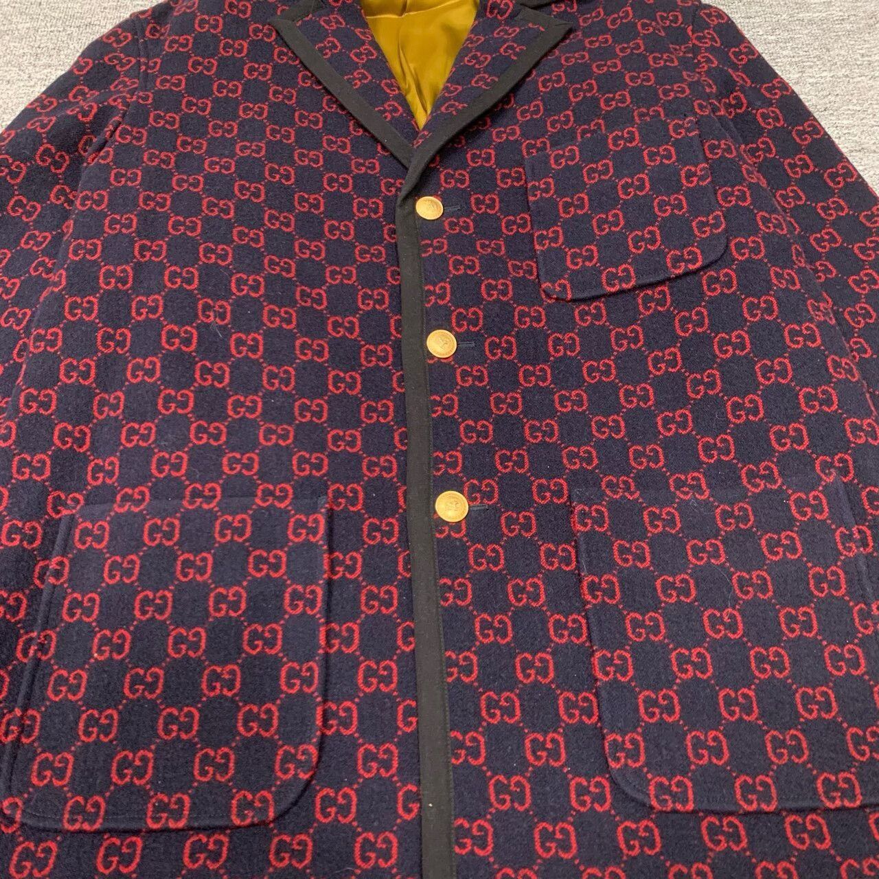 Gucci gucci double g logo printed blazer coat Size US L / EU 52-54 / 3 - 7 Thumbnail