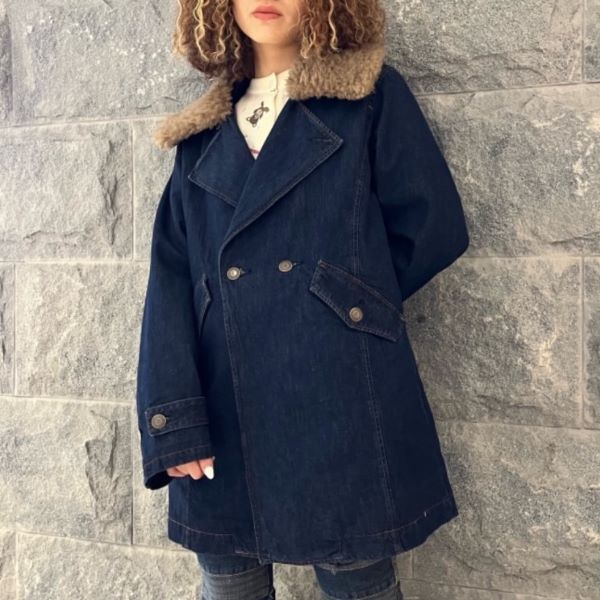 Other Other Hysteric Glamour Fur Collar Denim Outerwear Denim Outerwear 01223AC03 DUTY FREE for USA Size ONE SIZE - 3 Thumbnail