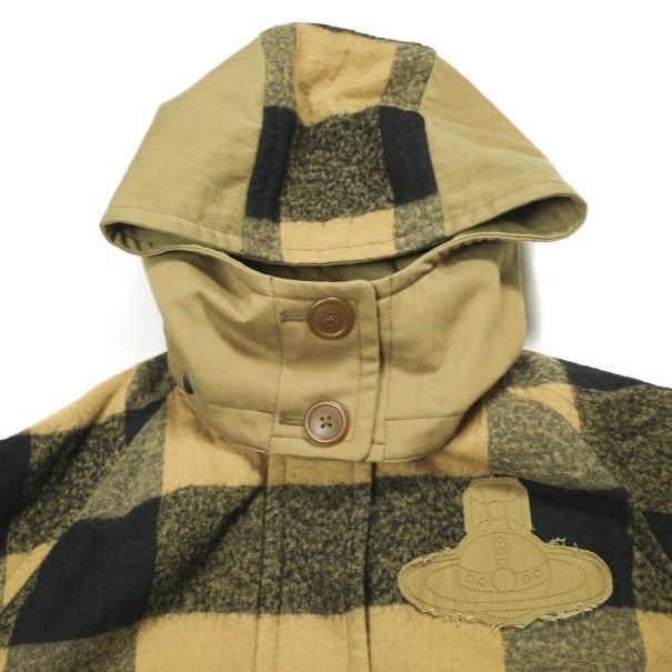 Vivienne Westwood Vivienne Westwood Vivienne Westwood Red Label Block Check Cotton Wool Coat Cotton Outerwear 16-12-642007 DUTY FREE for USA Size ONE SIZE - 4 Thumbnail