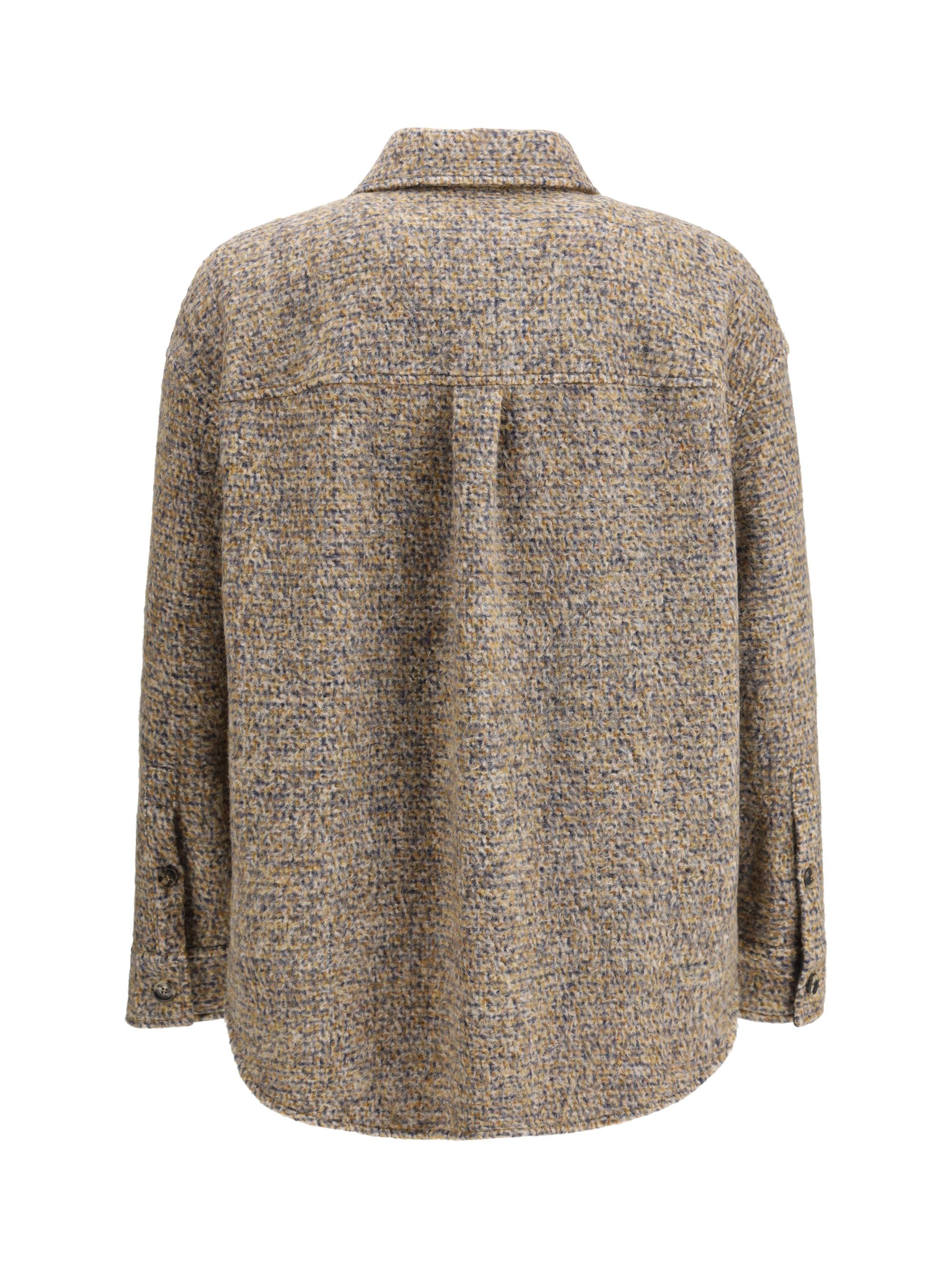 Loewe Mélange wool blend Overshirt Size US M / EU 48-50 / 2 - 2 Thumbnail